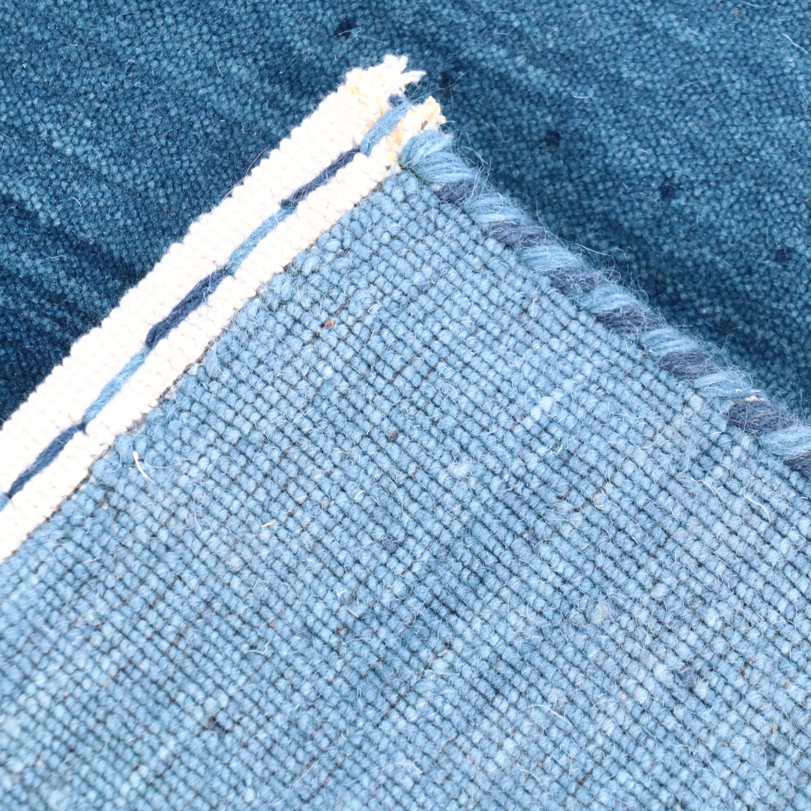 7'10 x 9'9 Hand-Knotted Indo-Persian Gabbeh Area Rug