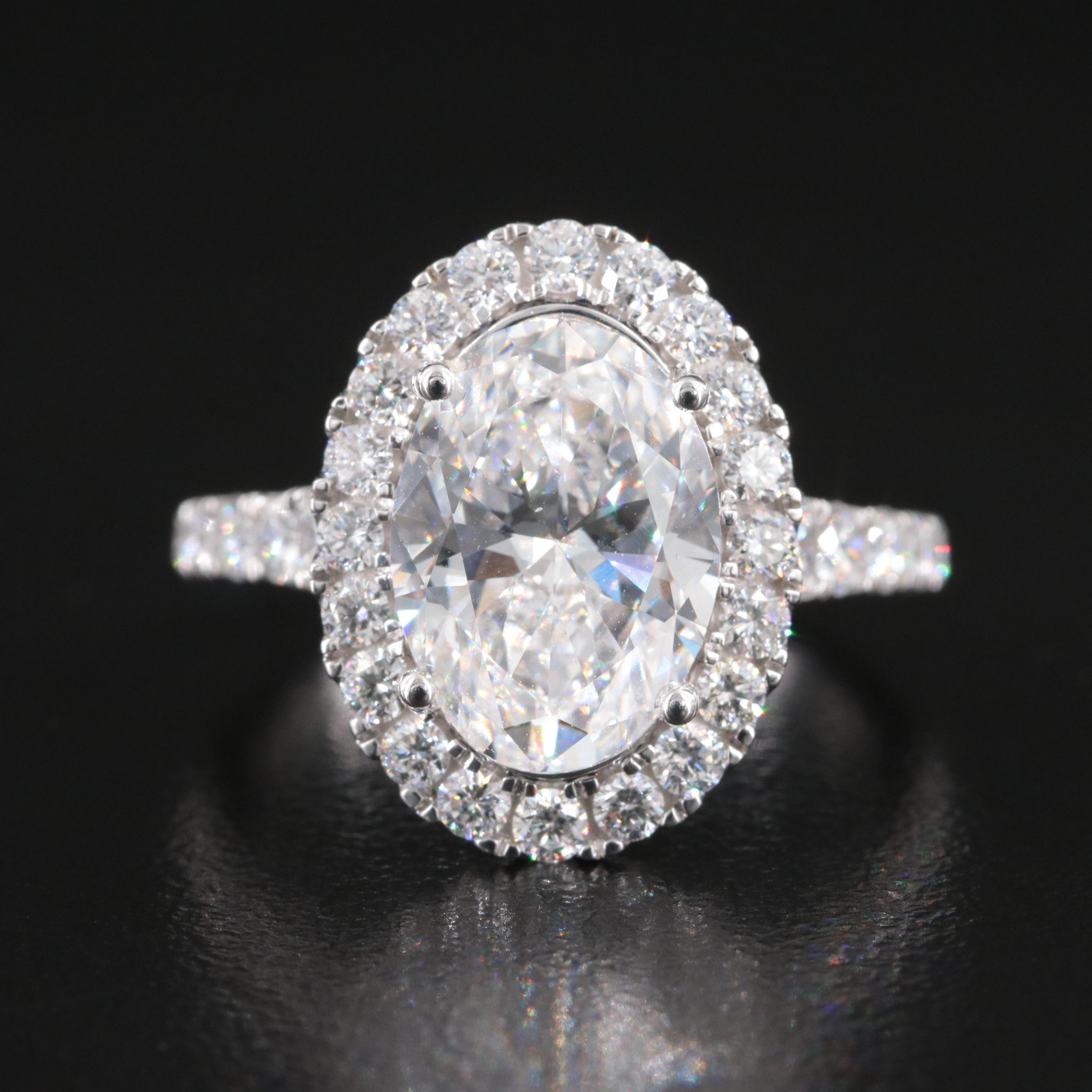 14K 4.73 CTW Lab Grown Diamond Ring