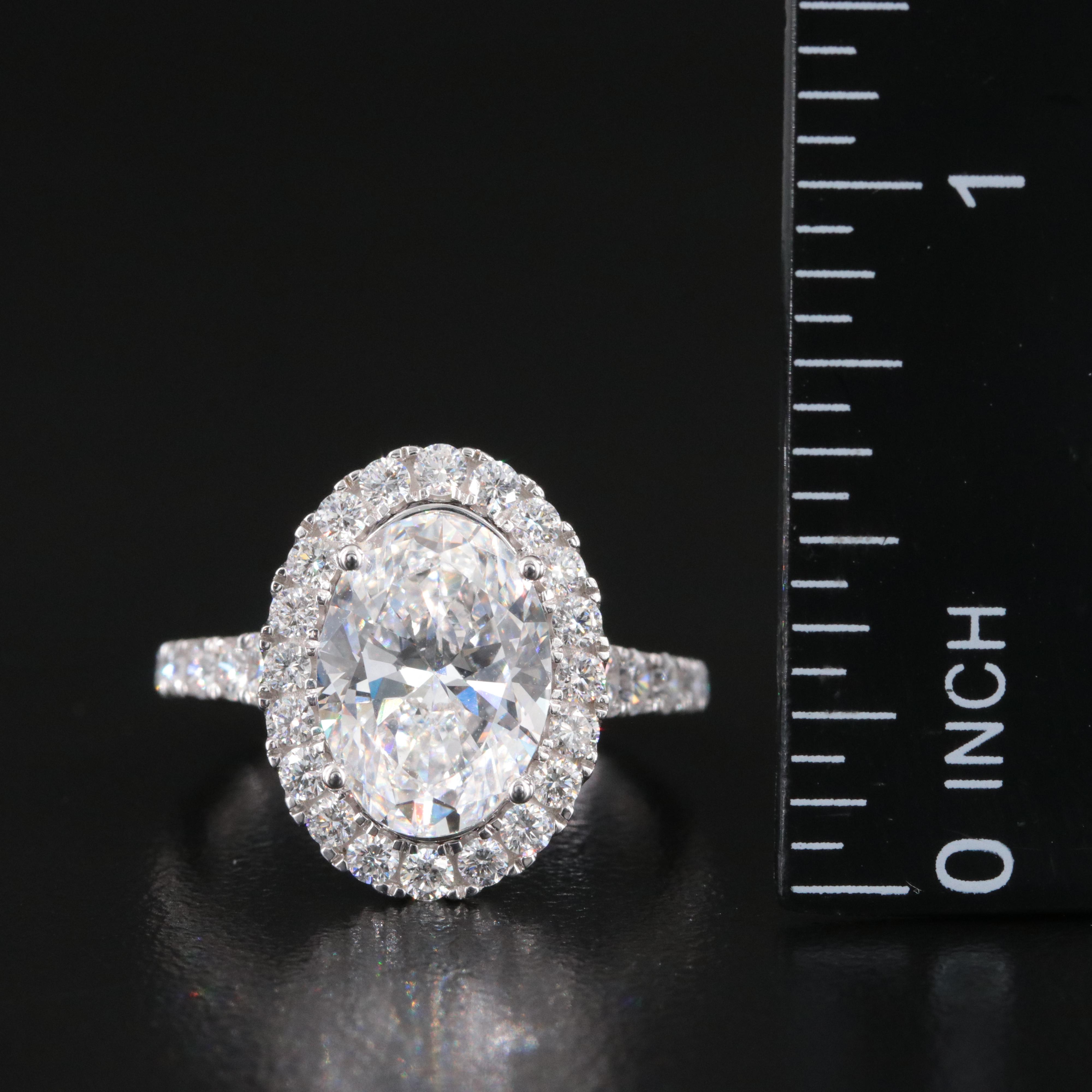 14K 4.73 CTW Lab Grown Diamond Ring