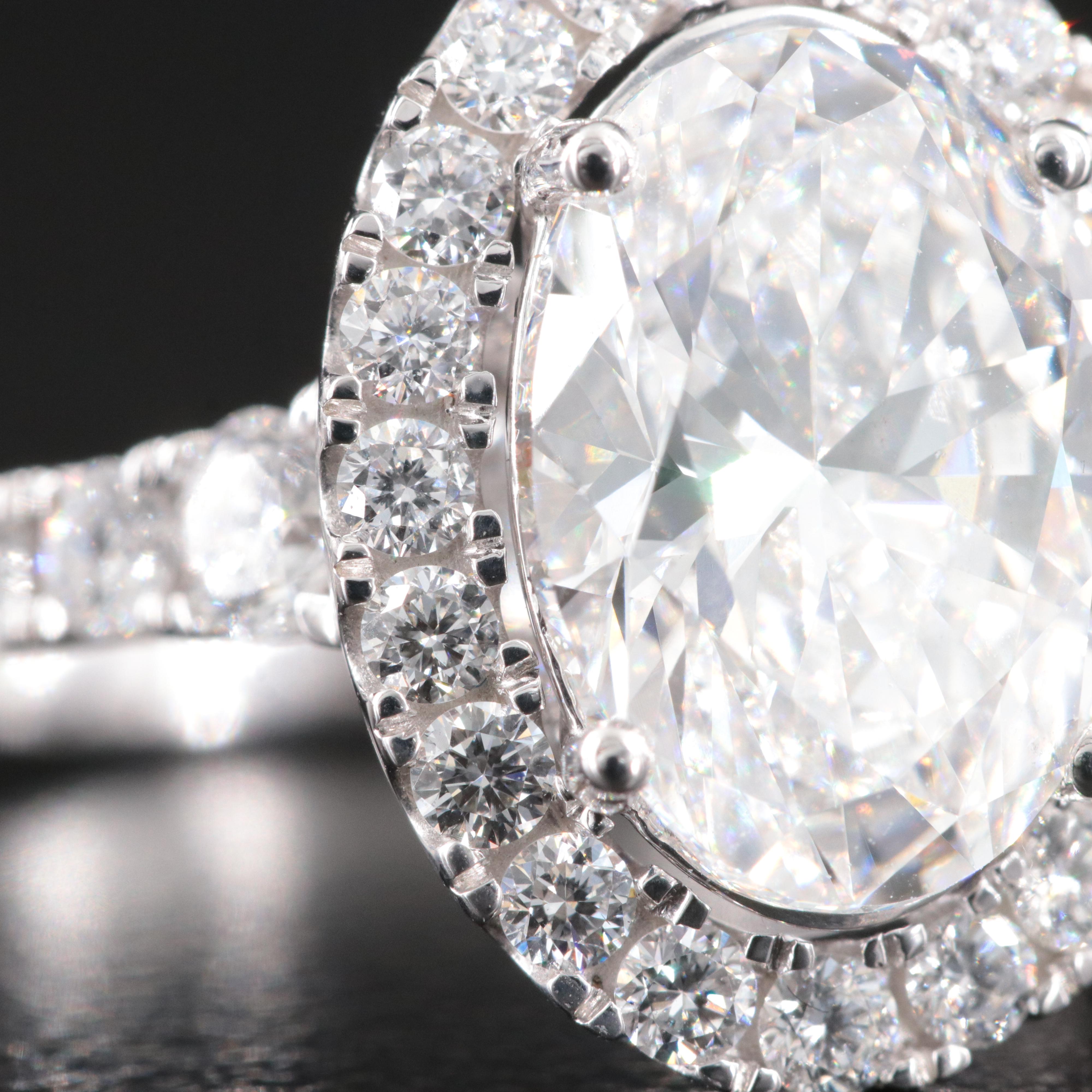 14K 4.73 CTW Lab Grown Diamond Ring