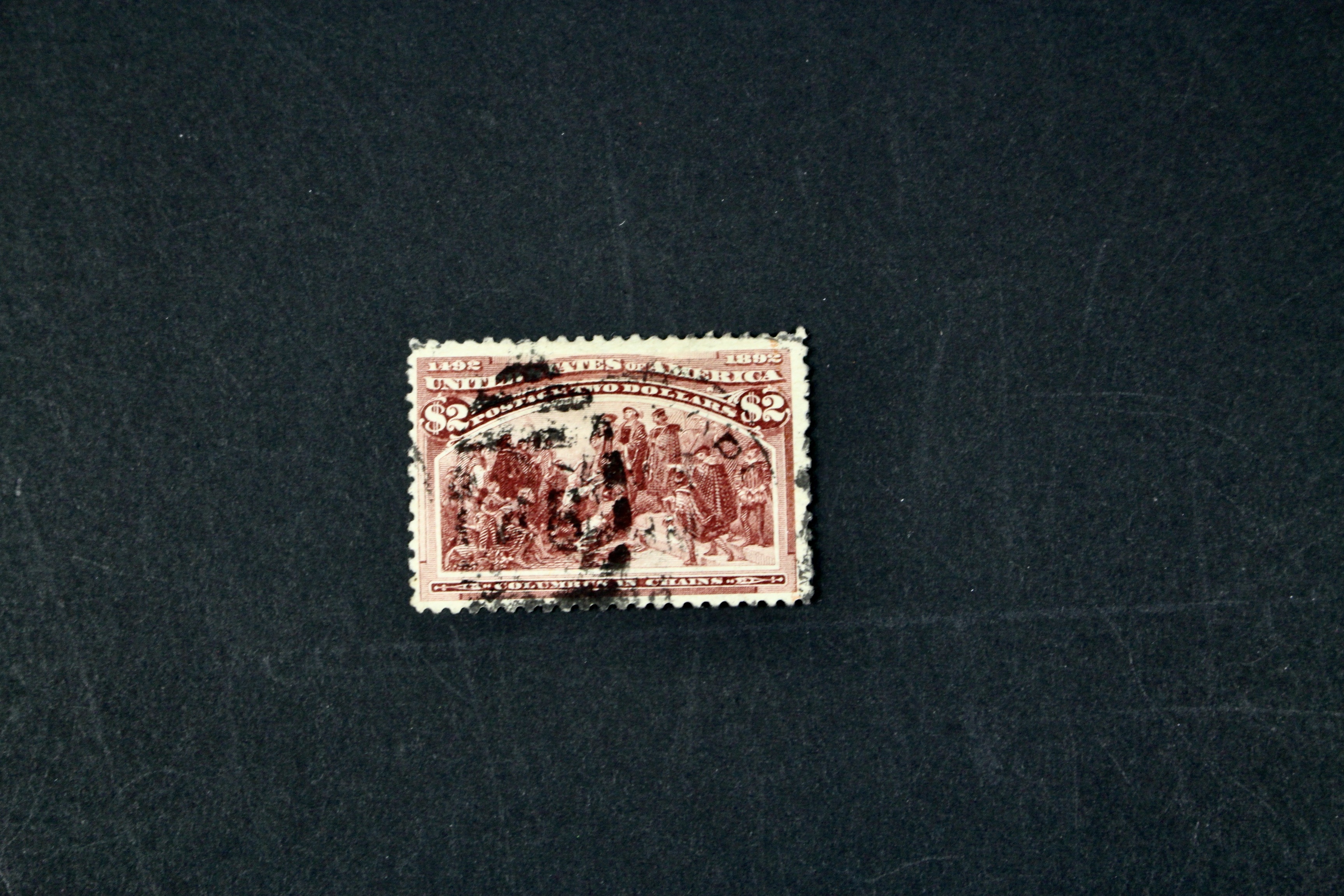 Scott 242 1893 $2 Columbian Exposition Postage Stamp