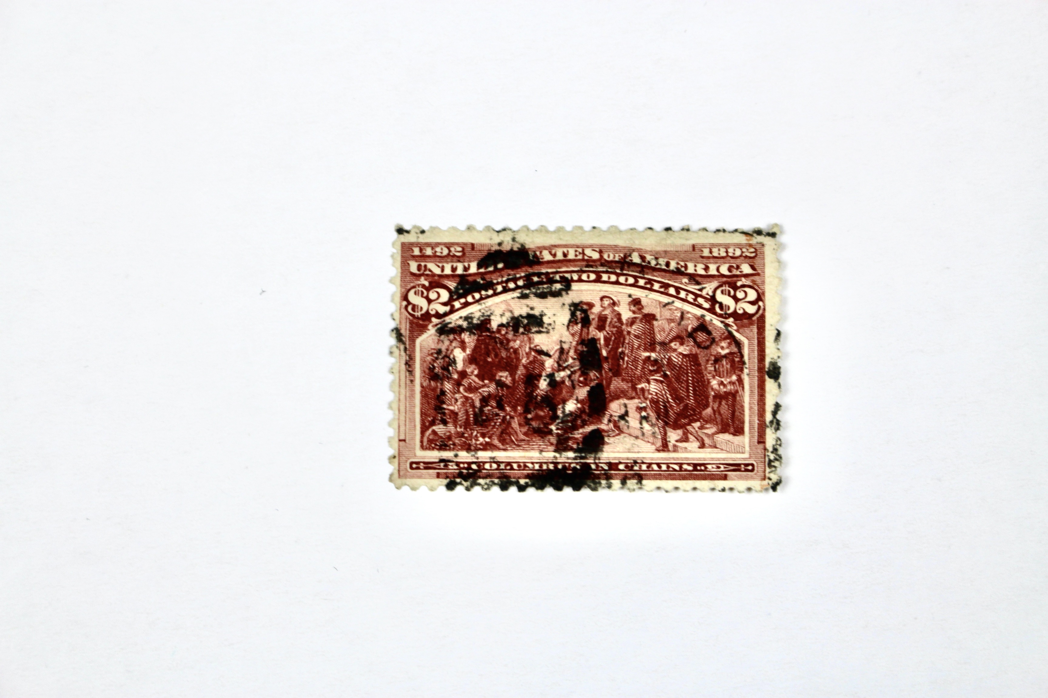 Scott 242 1893 $2 Columbian Exposition Postage Stamp