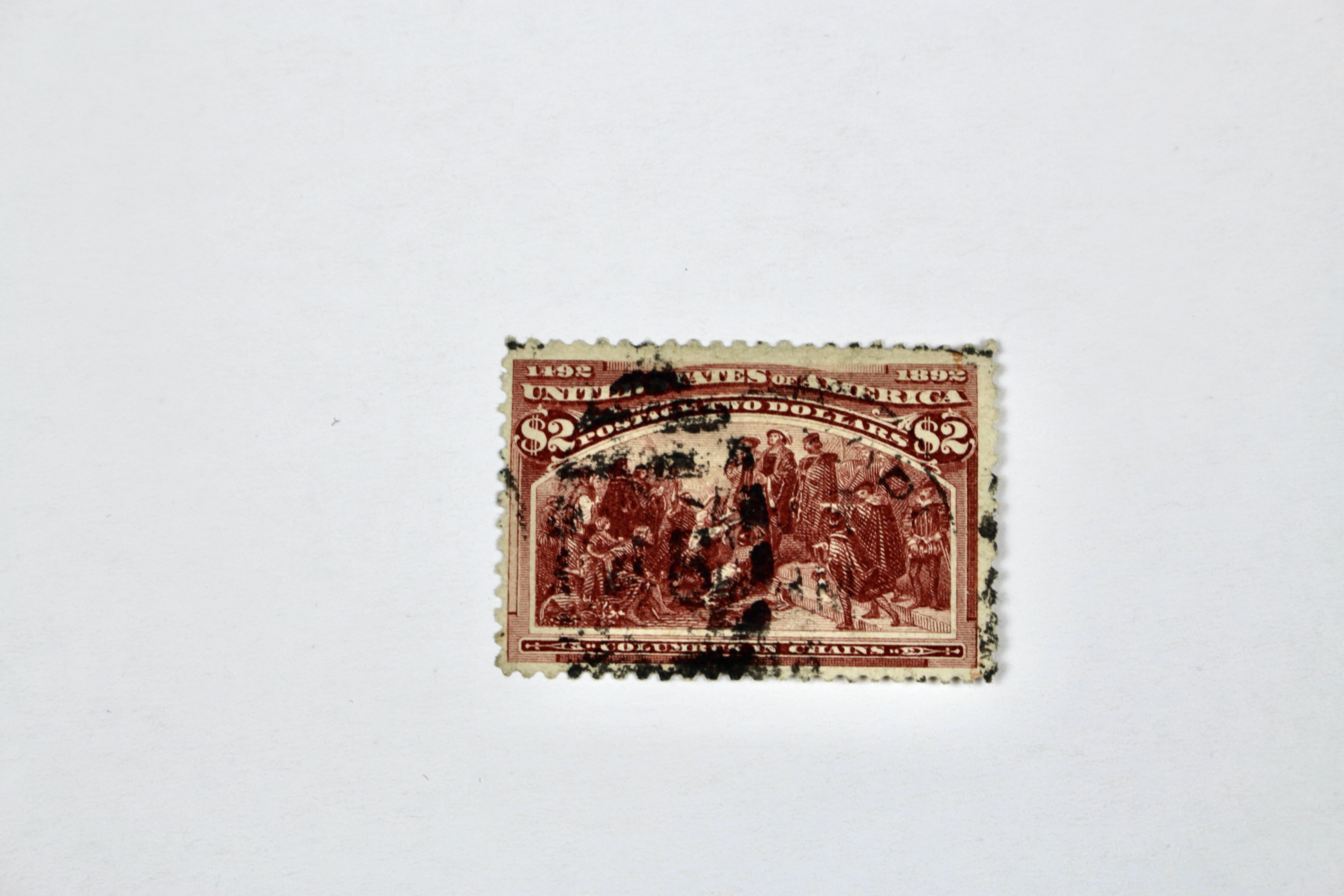 Scott 242 1893 $2 Columbian Exposition Postage Stamp