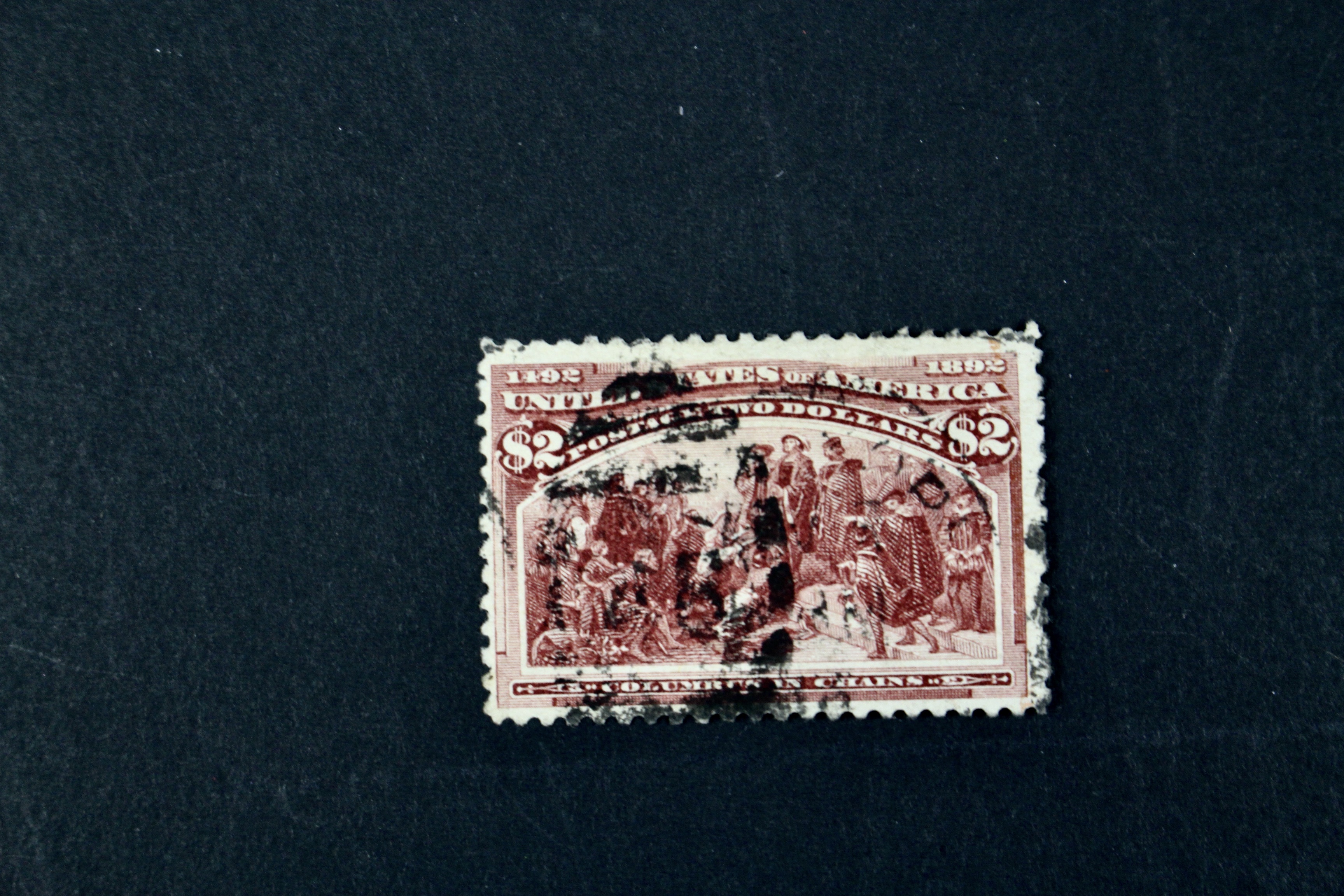 Scott 242 1893 $2 Columbian Exposition Postage Stamp