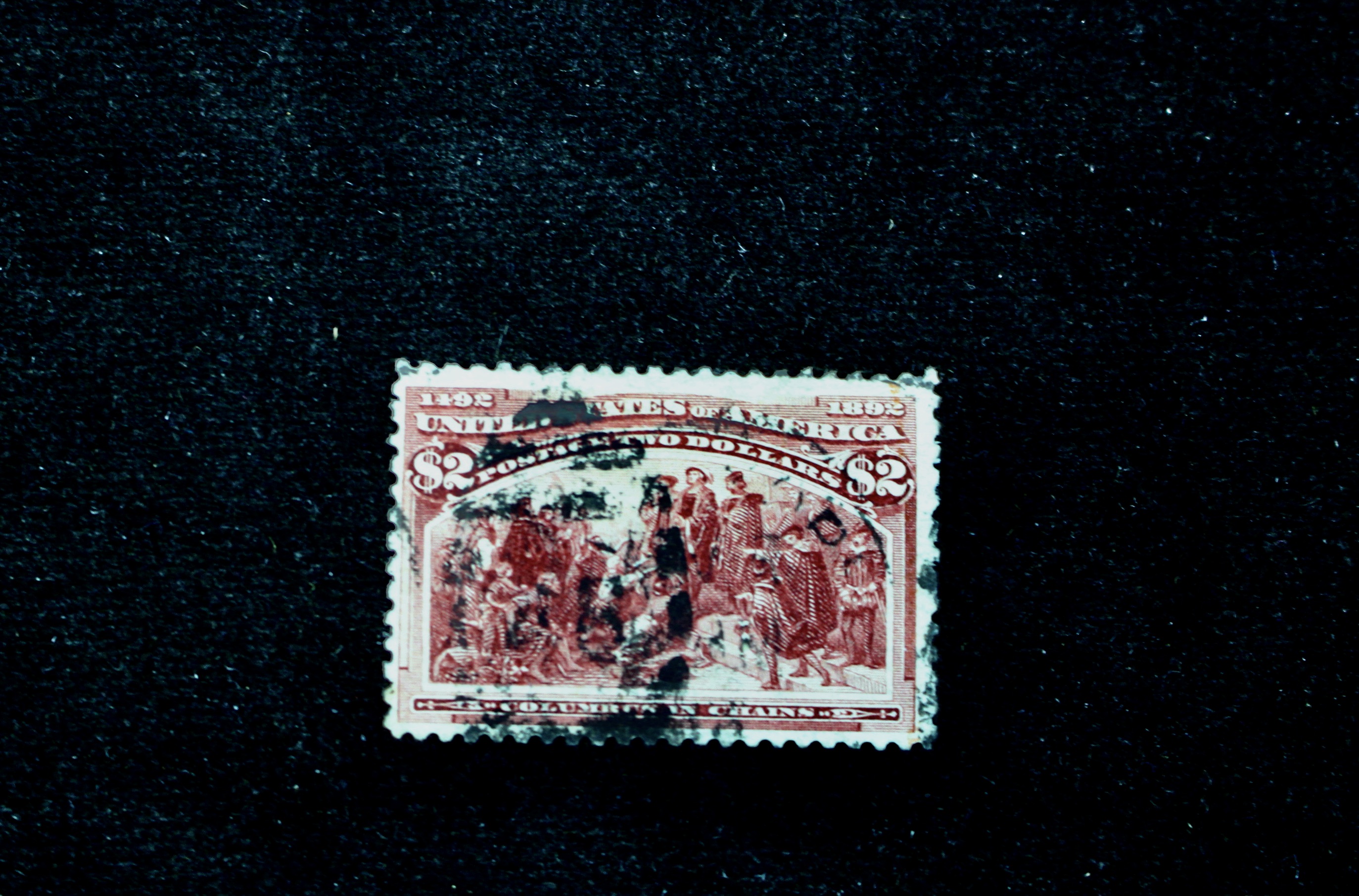 Scott 242 1893 $2 Columbian Exposition Postage Stamp