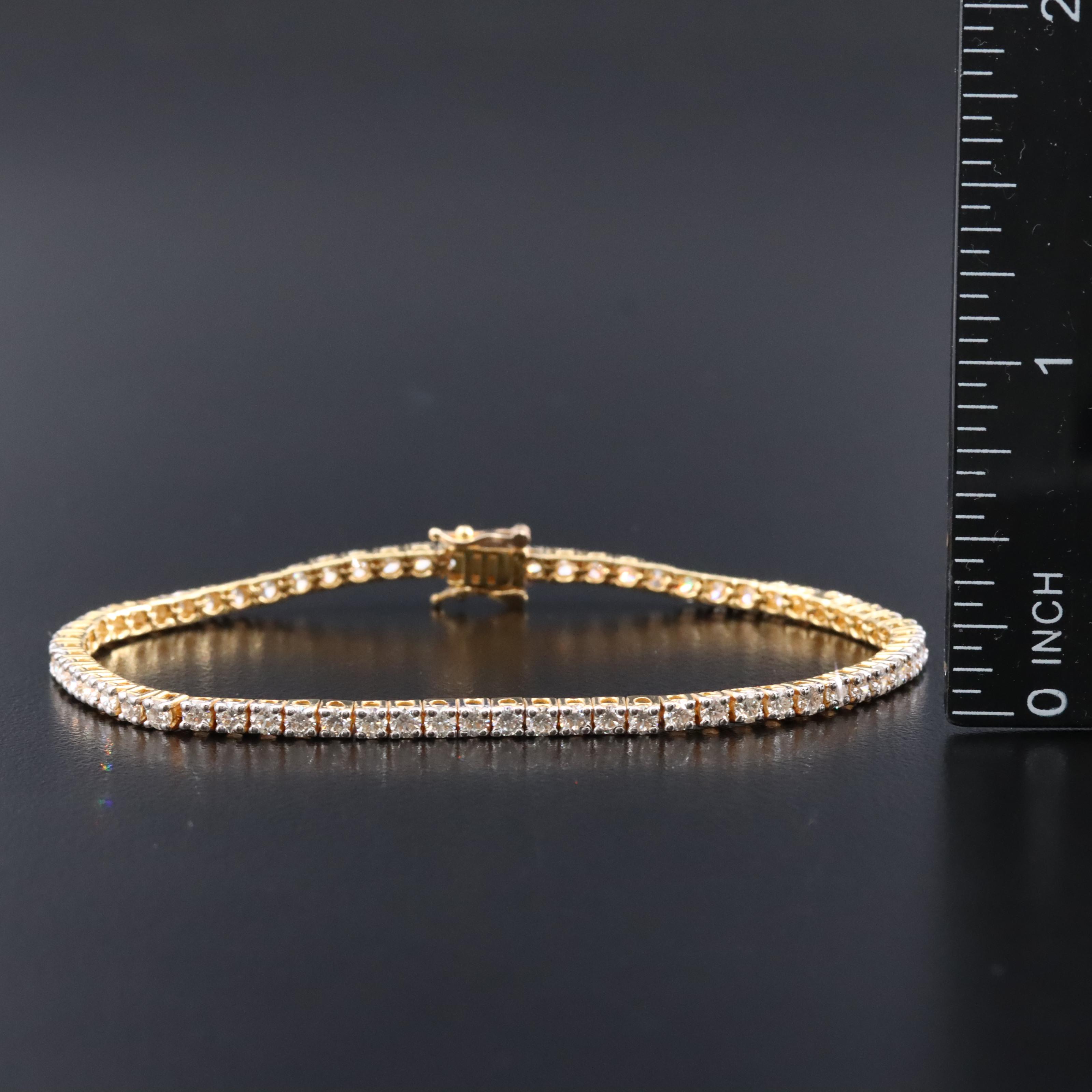 14K 2.78 CTW Diamond Line Bracelet