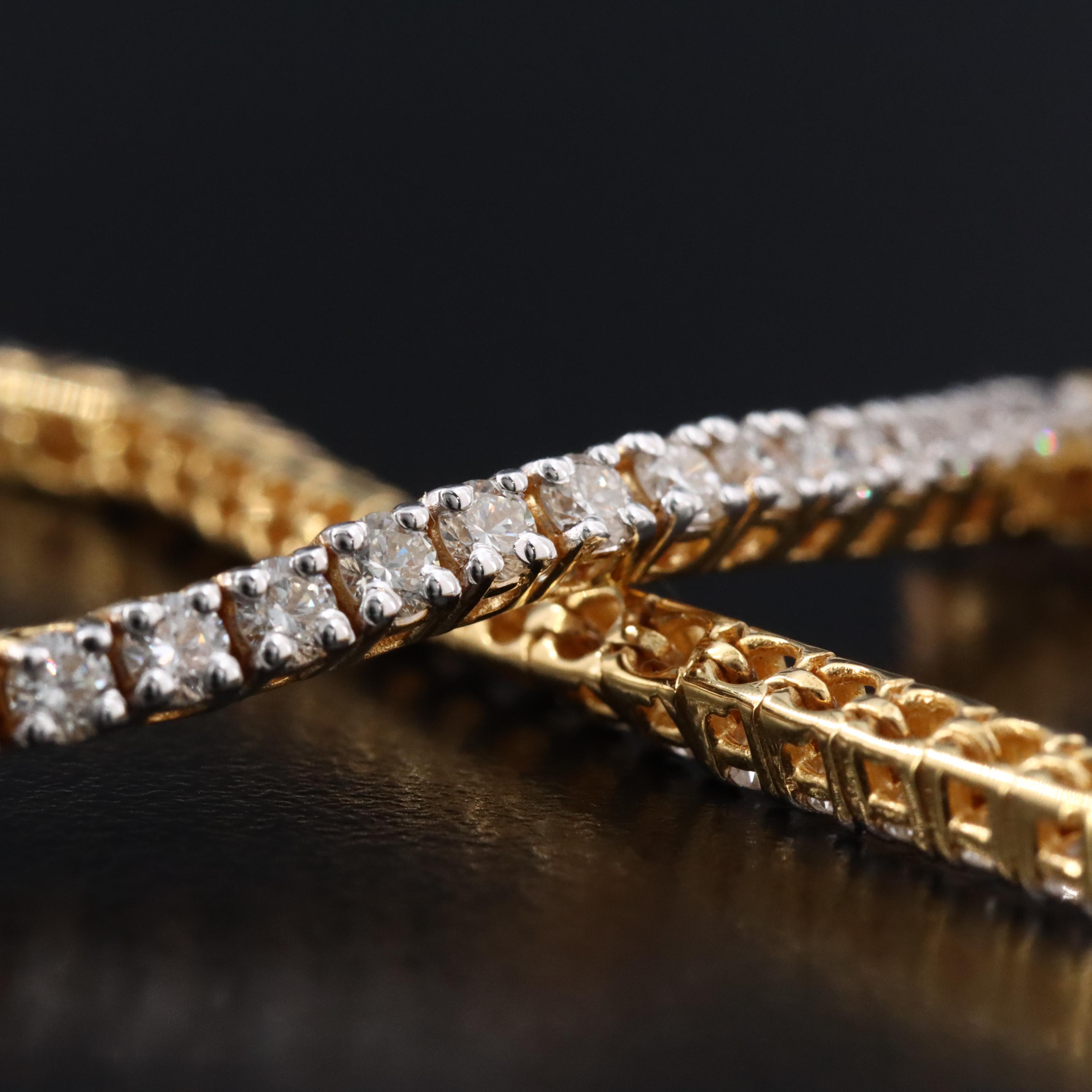 14K 2.78 CTW Diamond Line Bracelet
