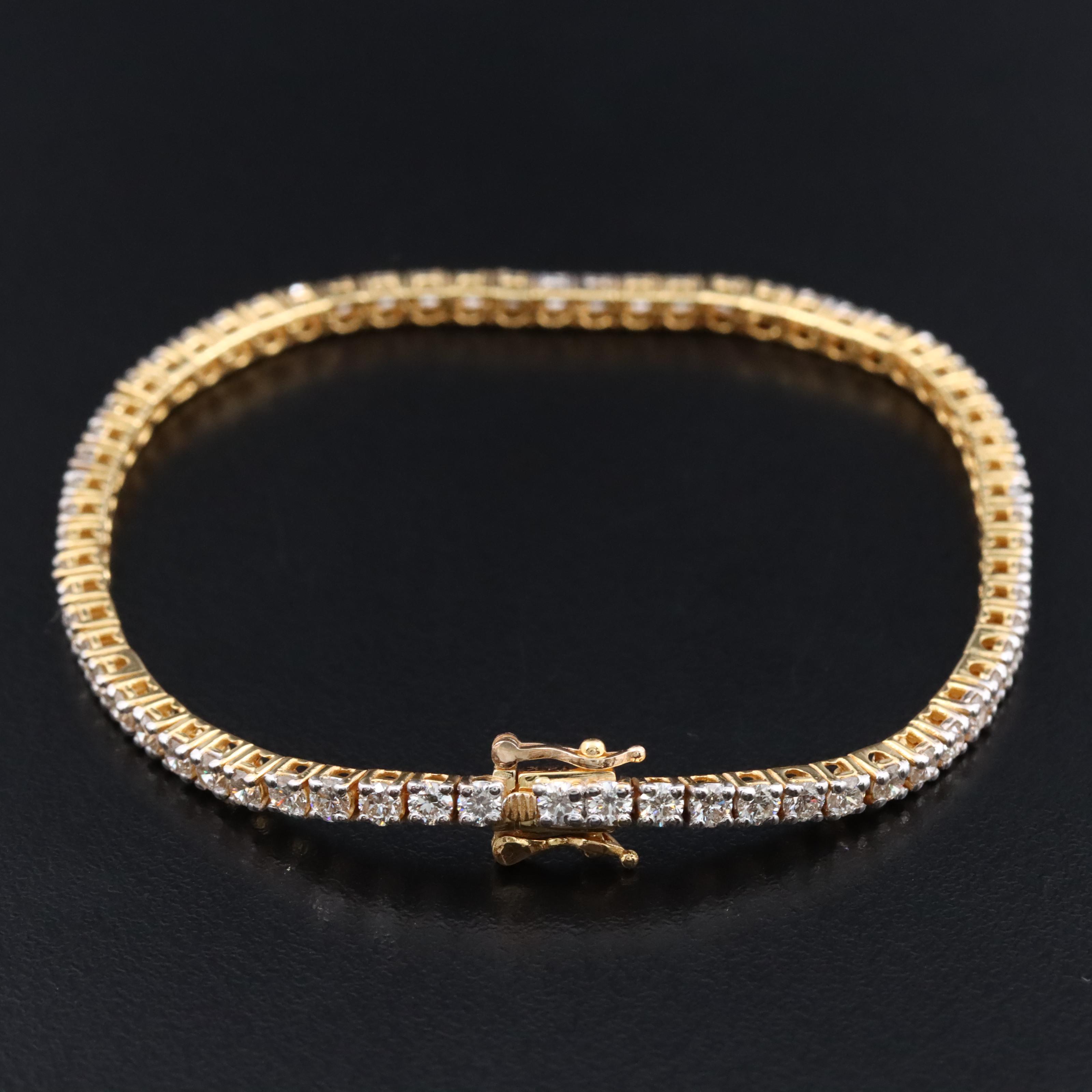 14K 2.78 CTW Diamond Line Bracelet