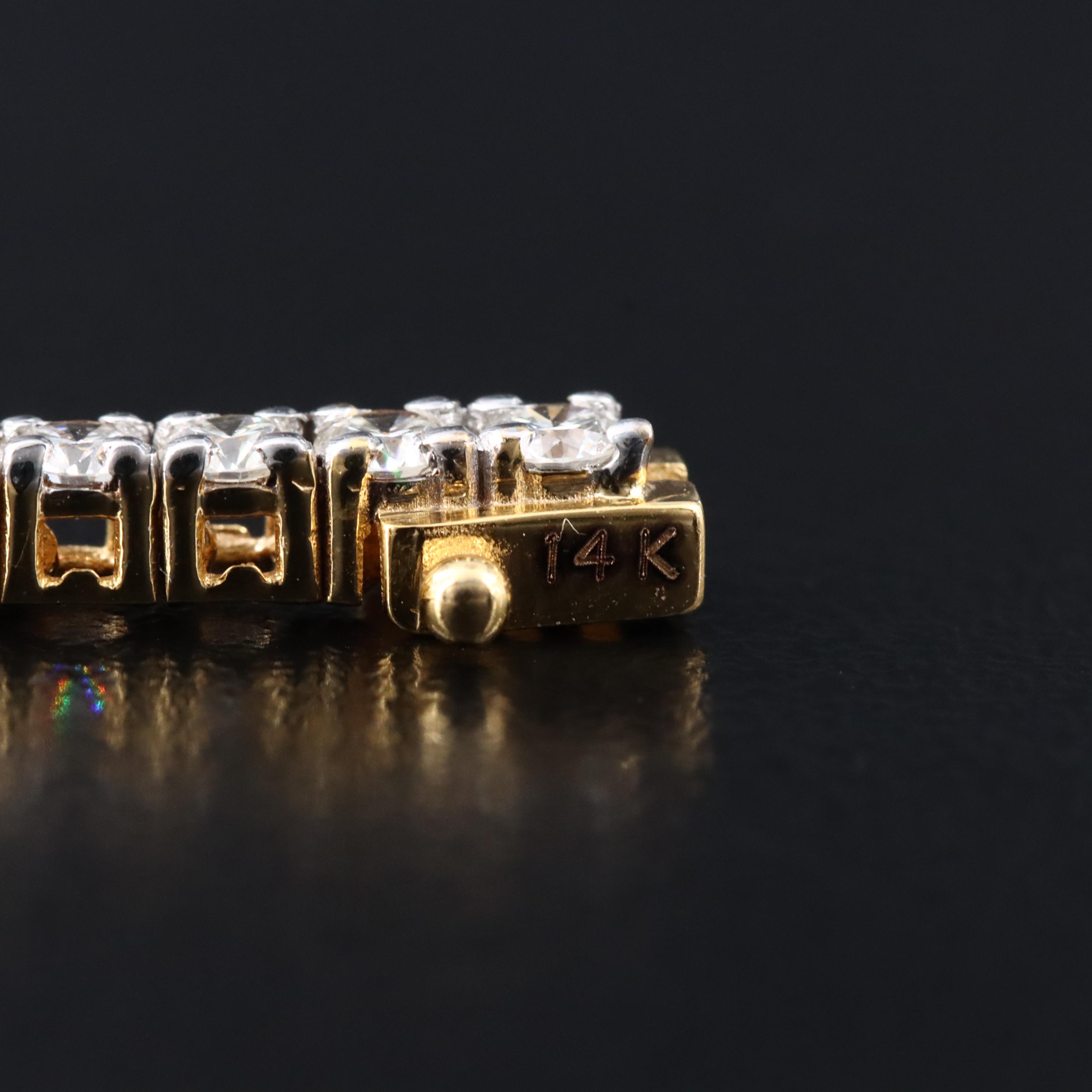 14K 2.78 CTW Diamond Line Bracelet