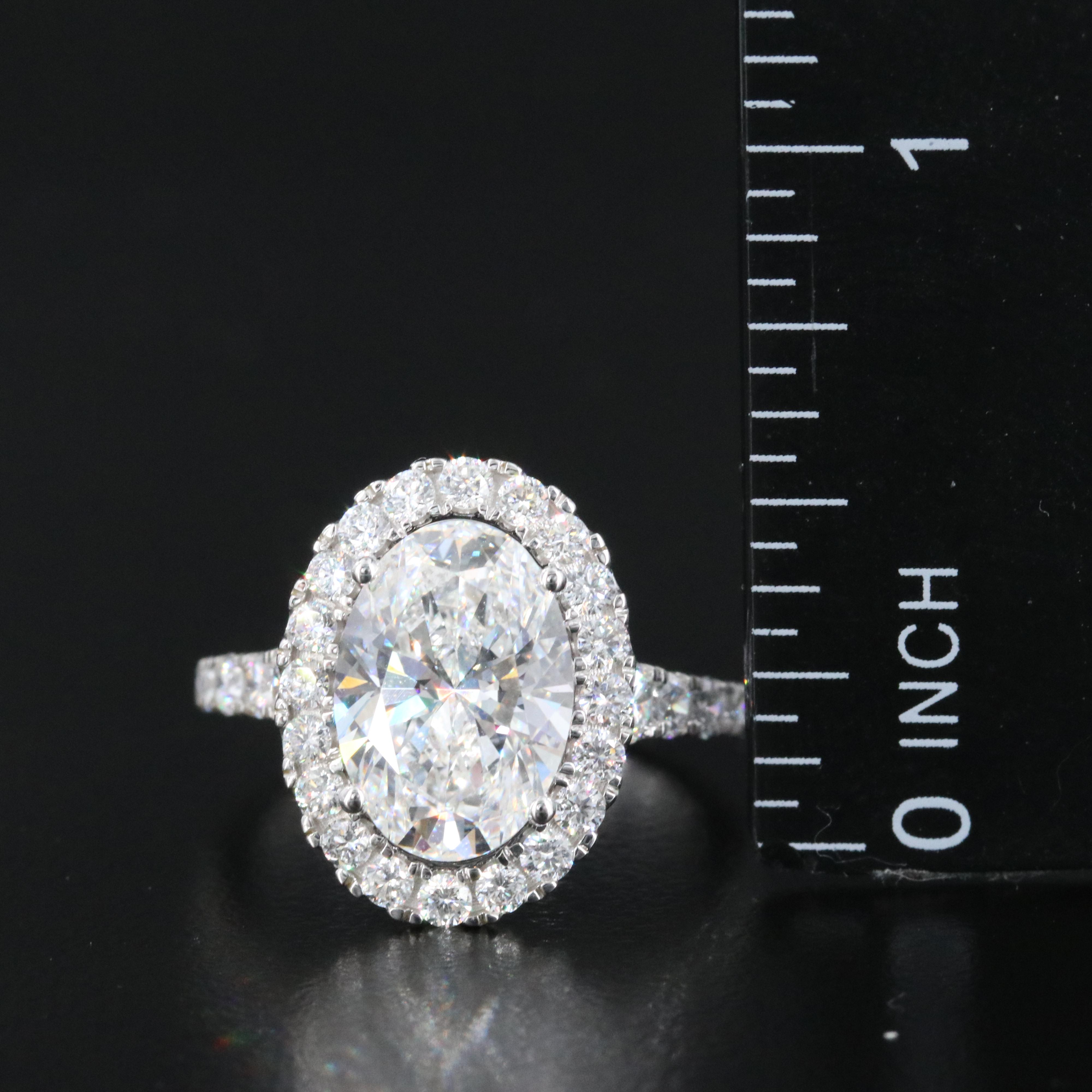 14K 4.71 CTW Lab Grown Diamond Ring