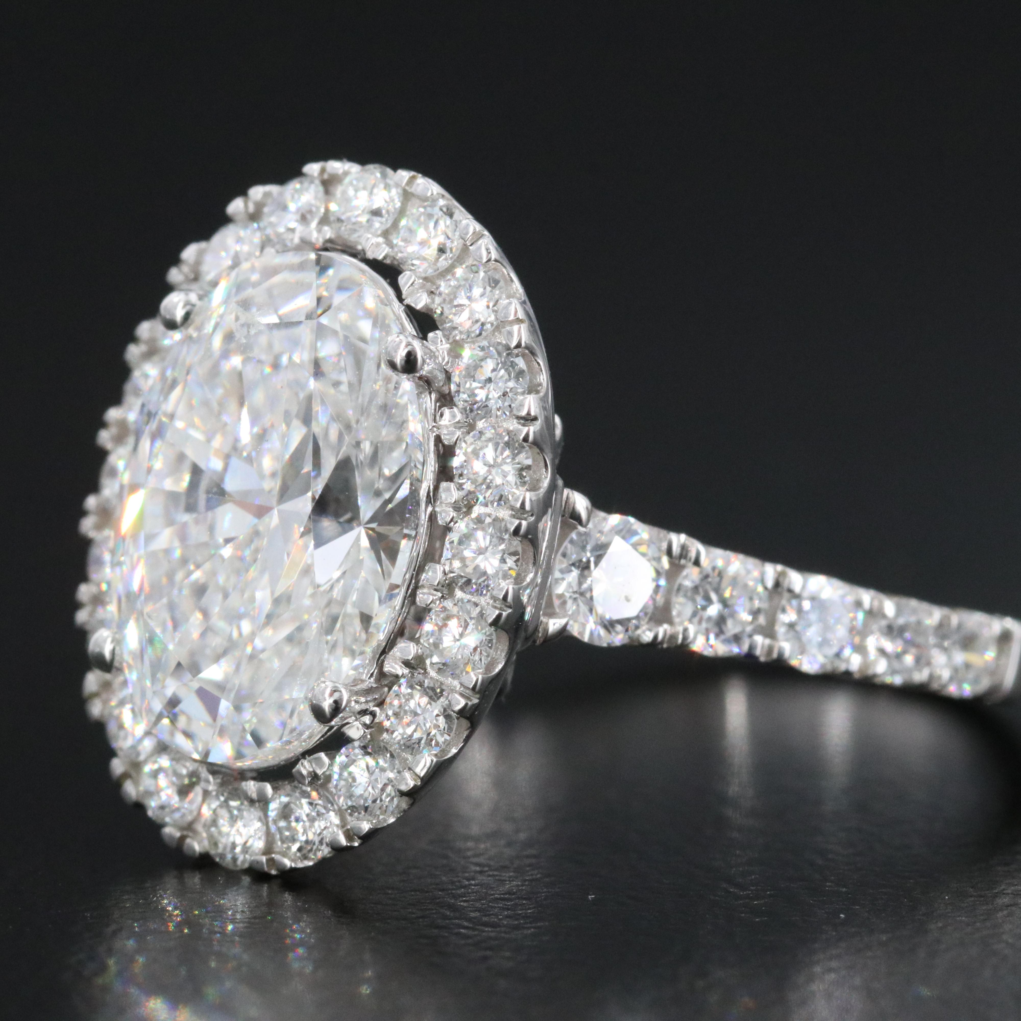 14K 4.71 CTW Lab Grown Diamond Ring