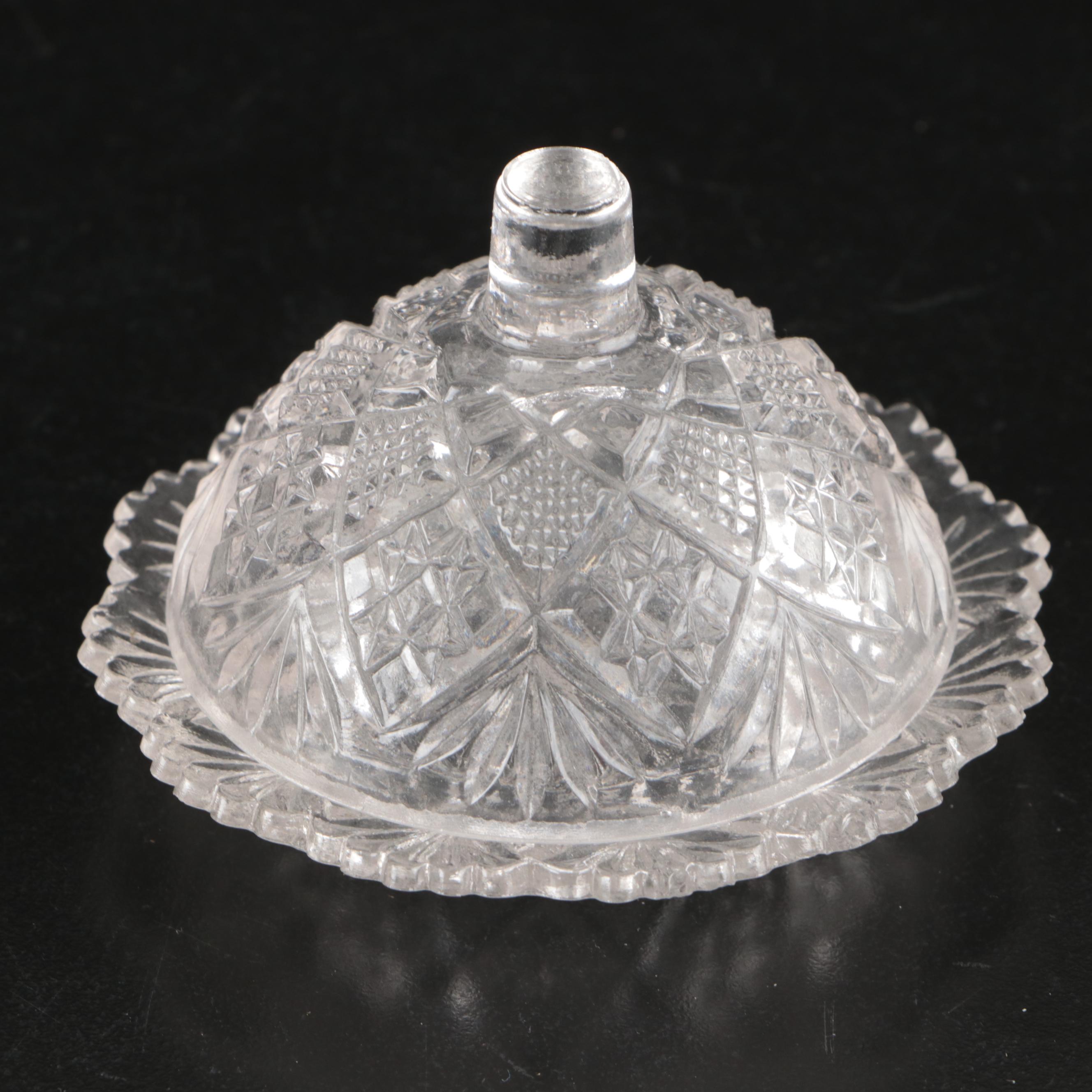 Victorian Style Condiment Set with Other Glass Tableware