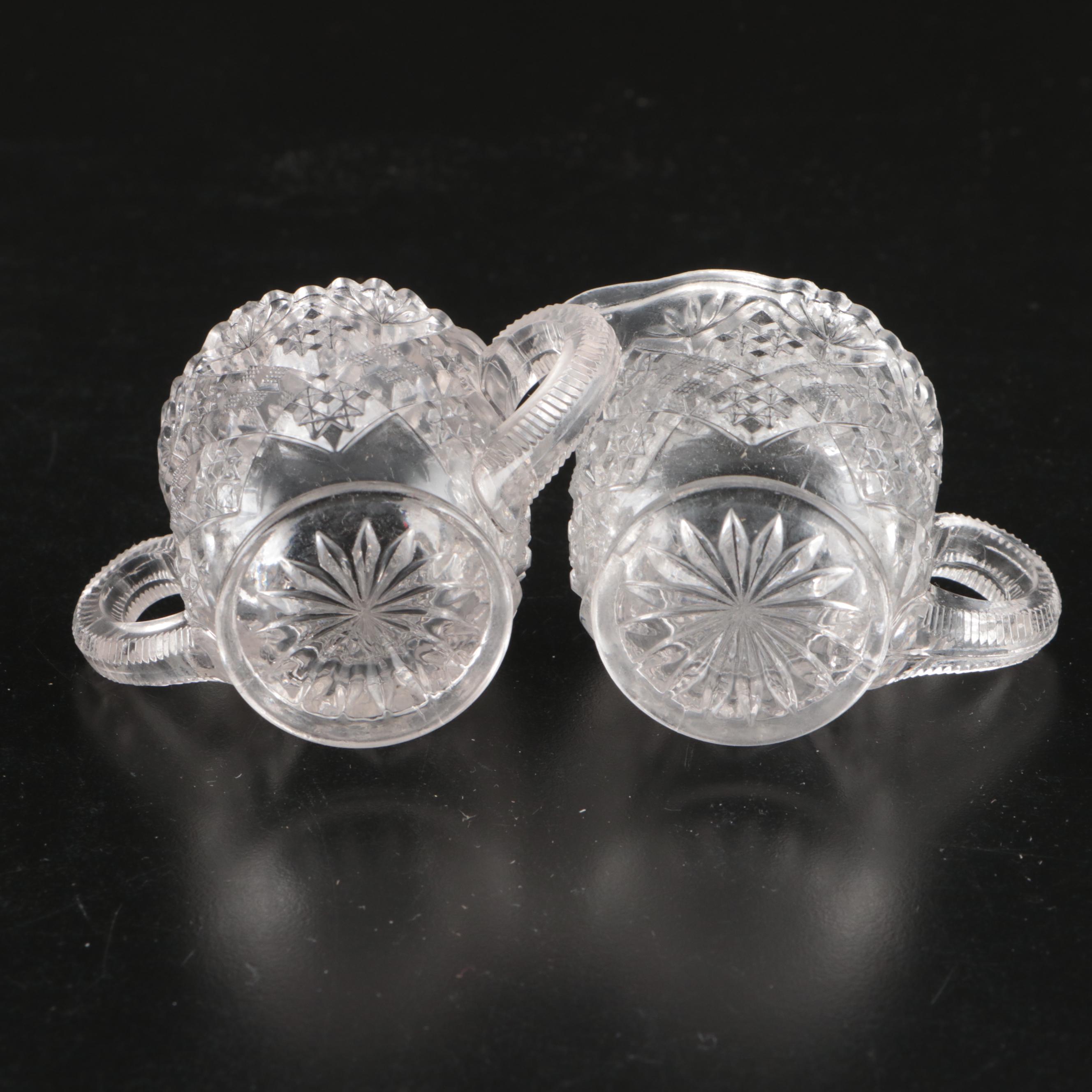 Victorian Style Condiment Set with Other Glass Tableware