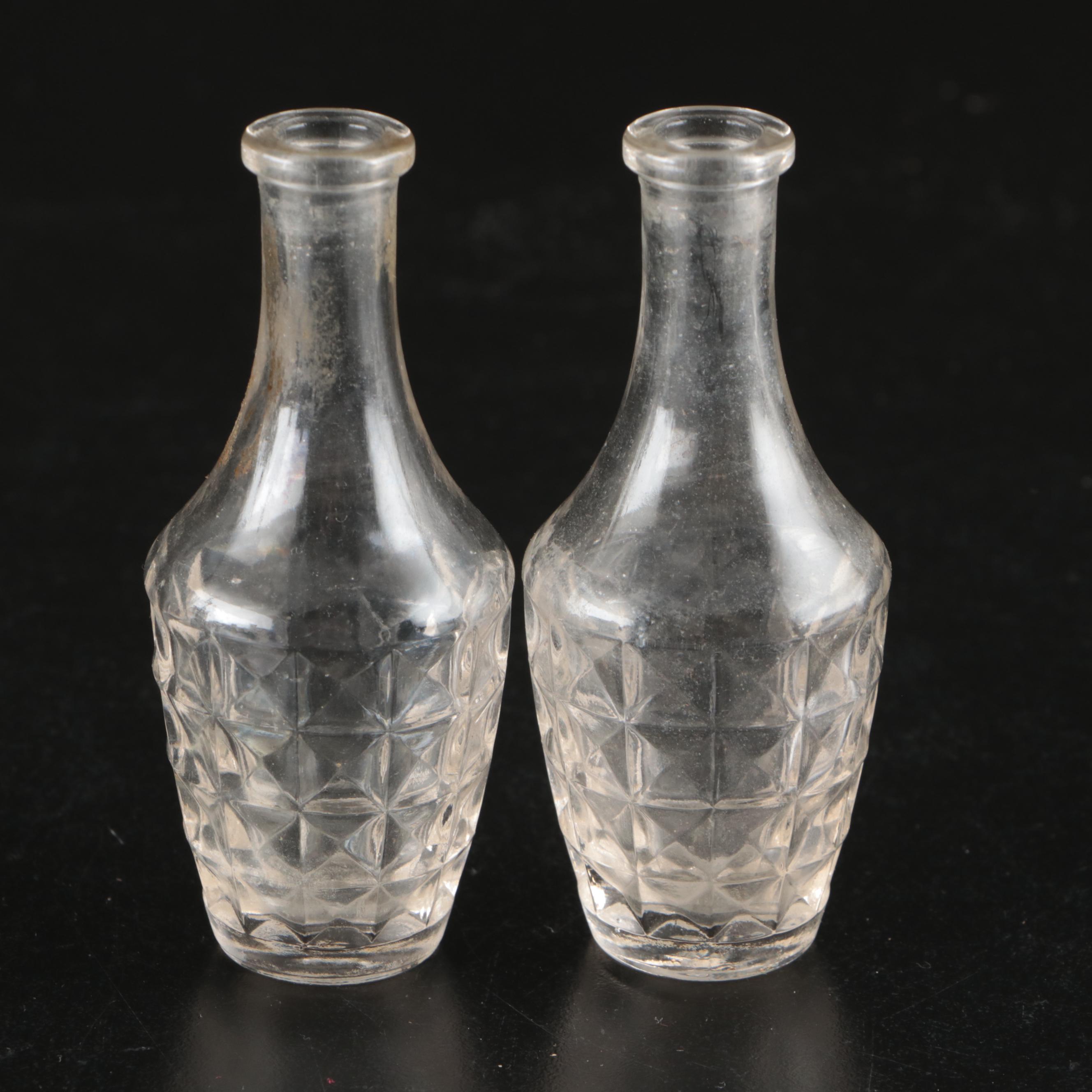 Victorian Style Condiment Set with Other Glass Tableware