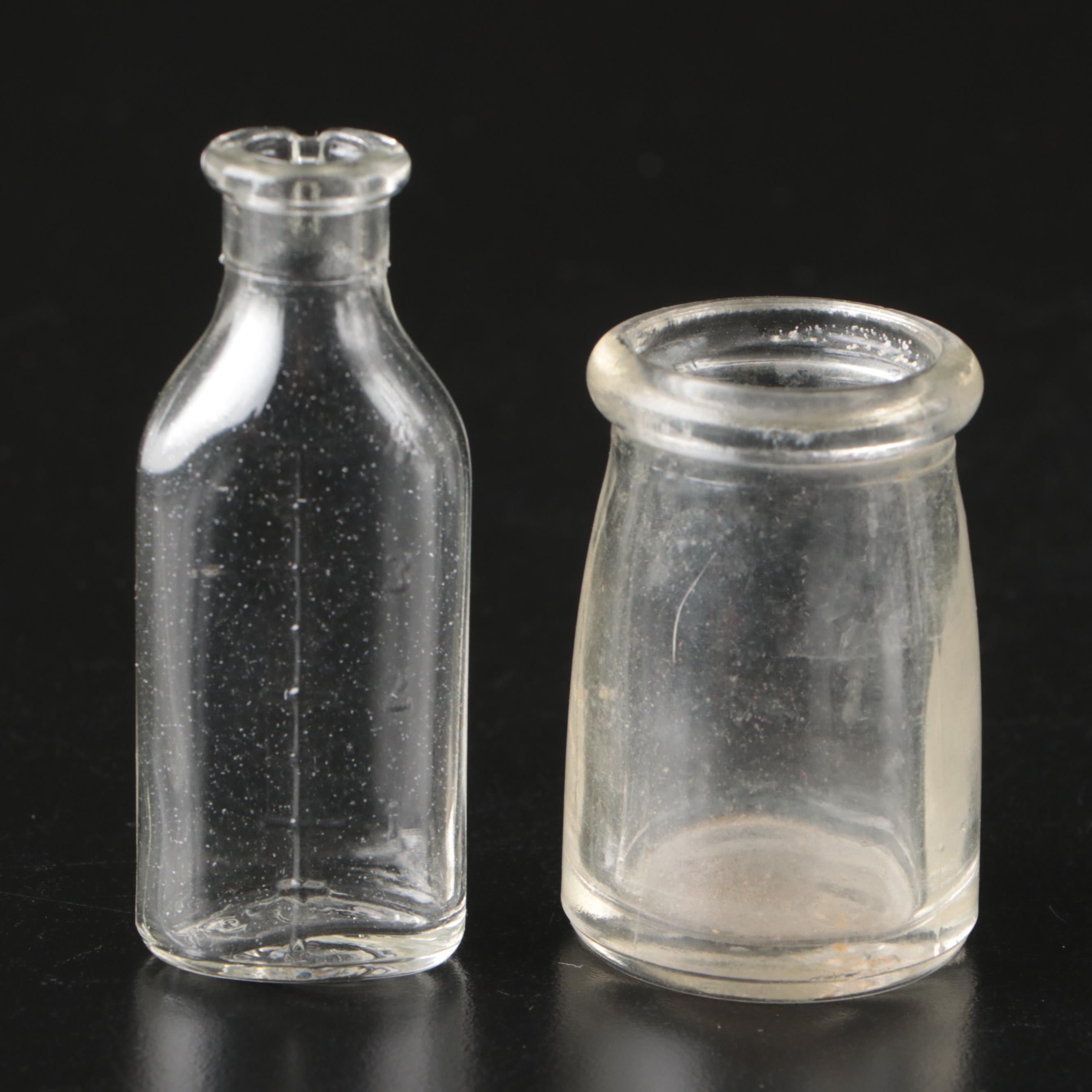 Victorian Style Condiment Set with Other Glass Tableware