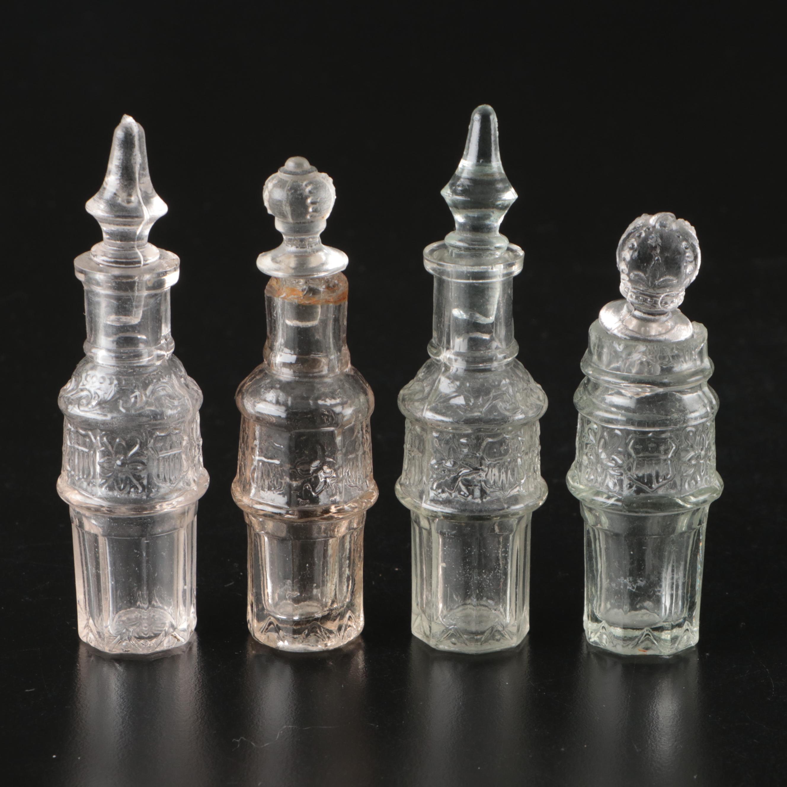 Victorian Style Condiment Set with Other Glass Tableware