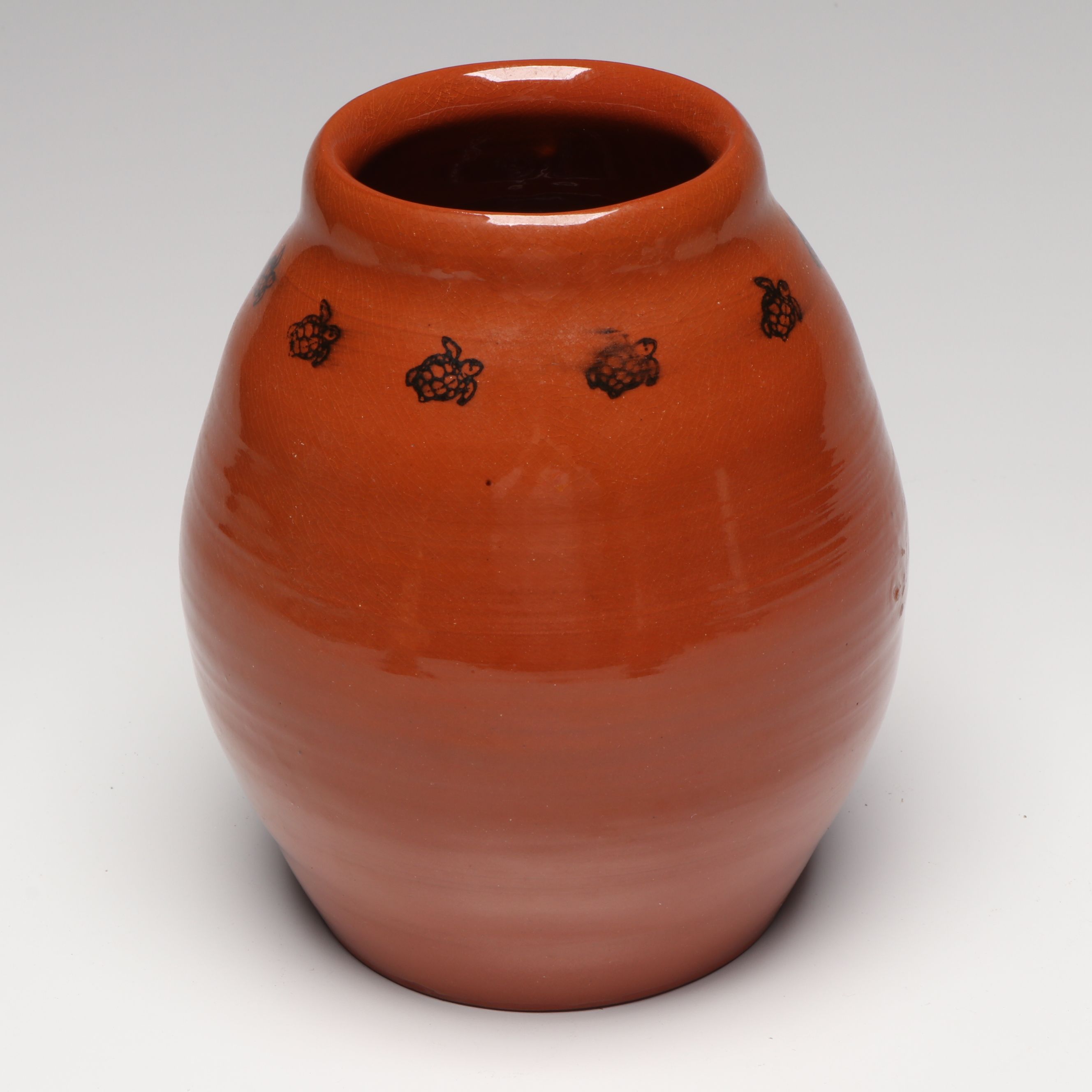 William Lutz Stamp Pattern Terracotta Pottery