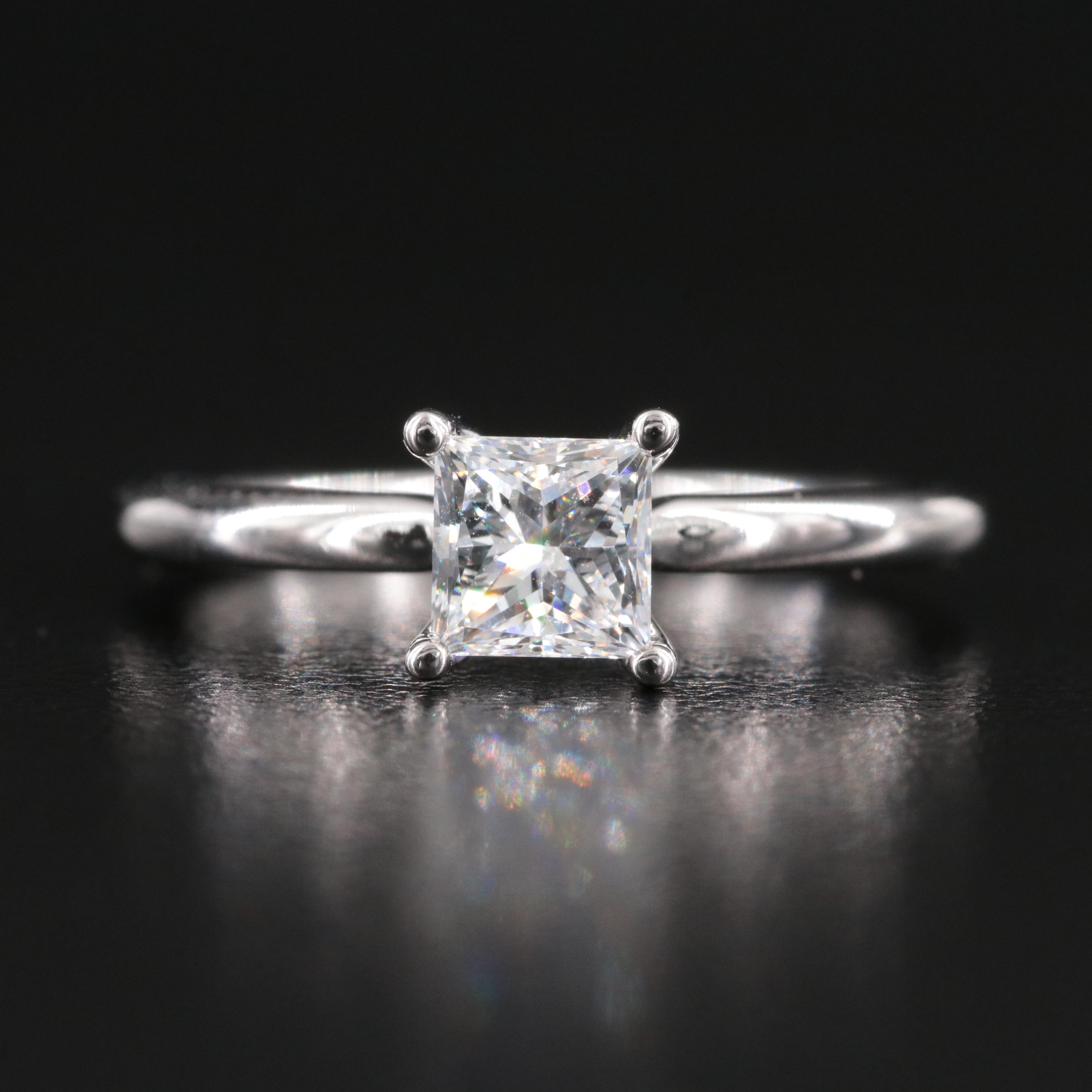 14K 0.74 CT Lab Grown Diamond Solitaire Ring