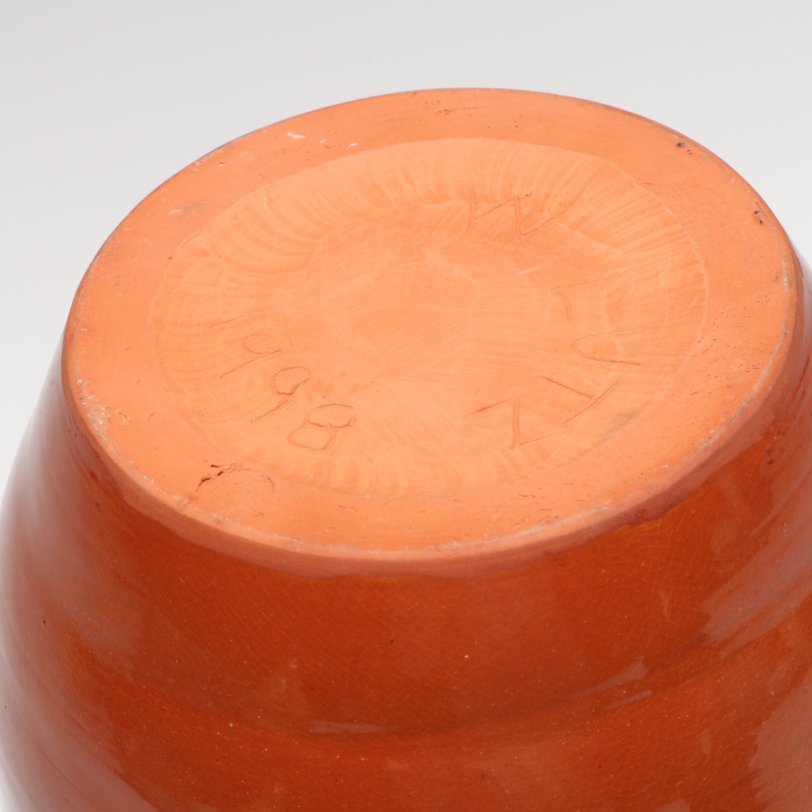 William Lutz Stamp Pattern Terracotta Pottery
