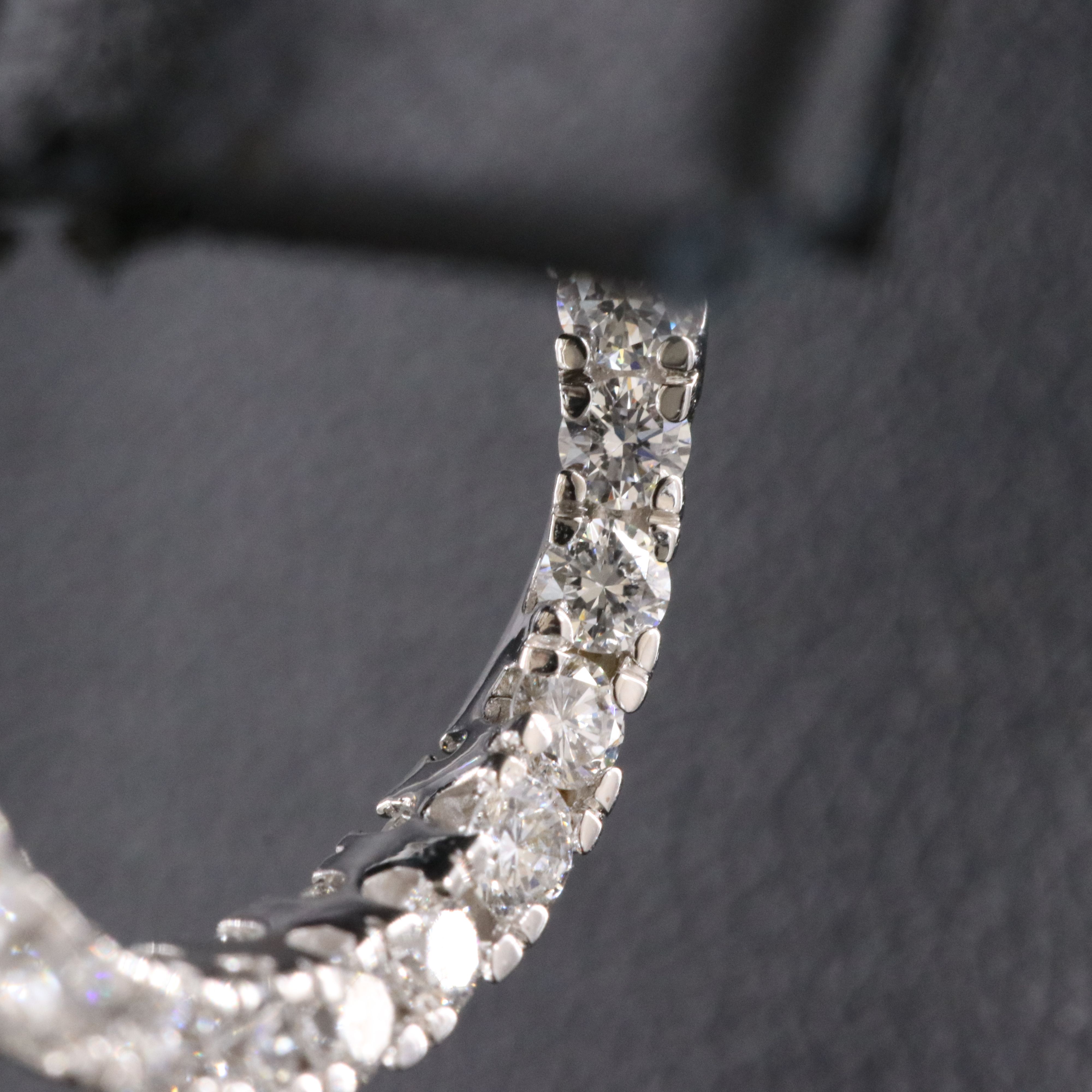 14K 1.50 CTW Lab Grown Diamond Inside-Out Half Hoops