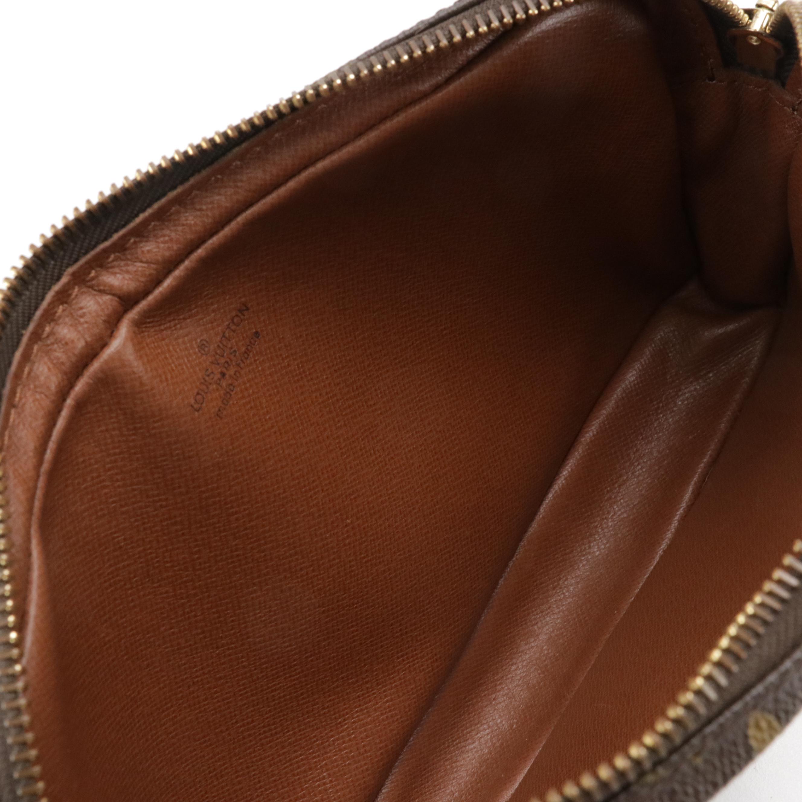 Louis Vuitton Marly Dragonne Wristlet Clutch in Monogram Canvas