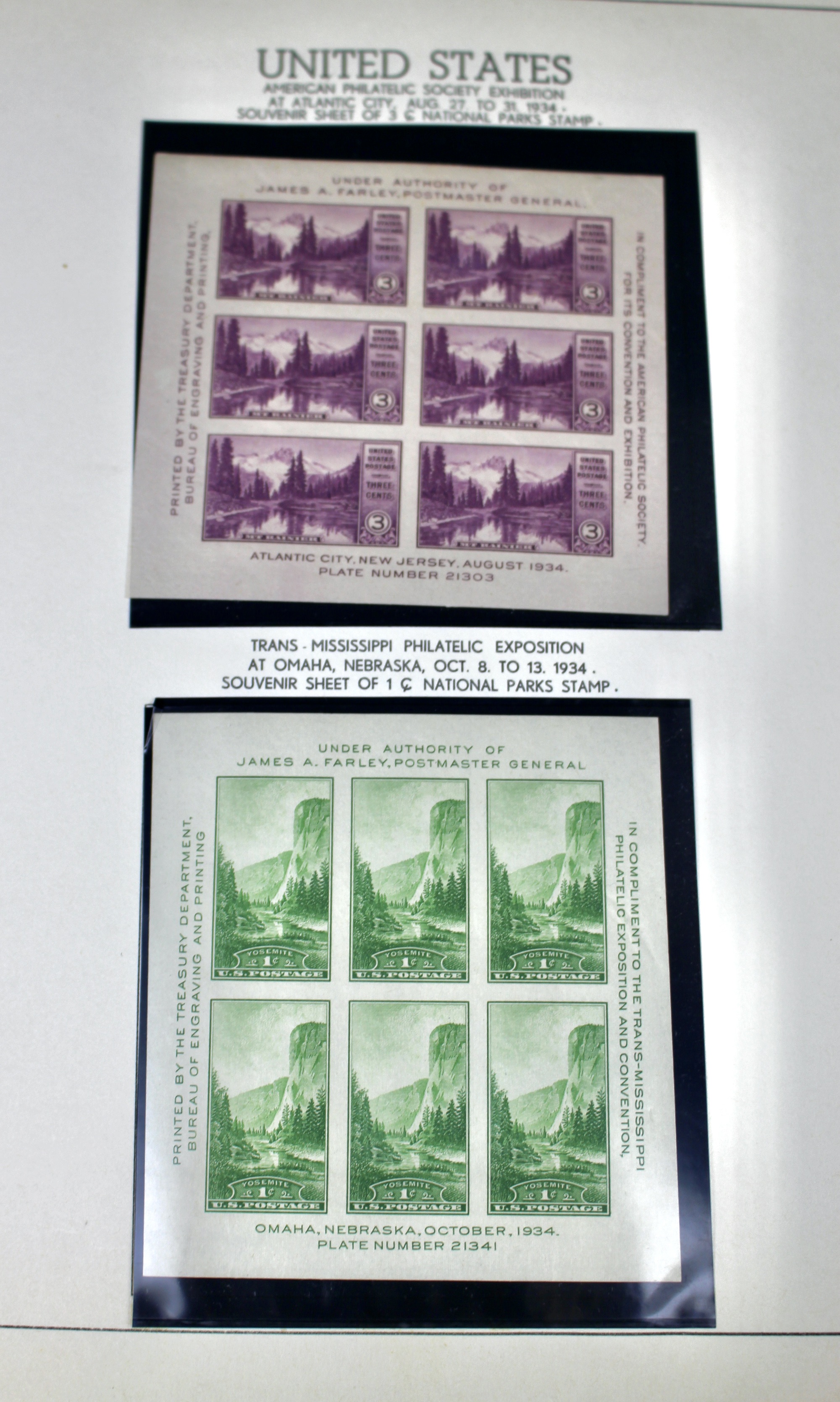 U.S. Postage Stamp Collection, 1931 to 1968, Mostly Mint Condition