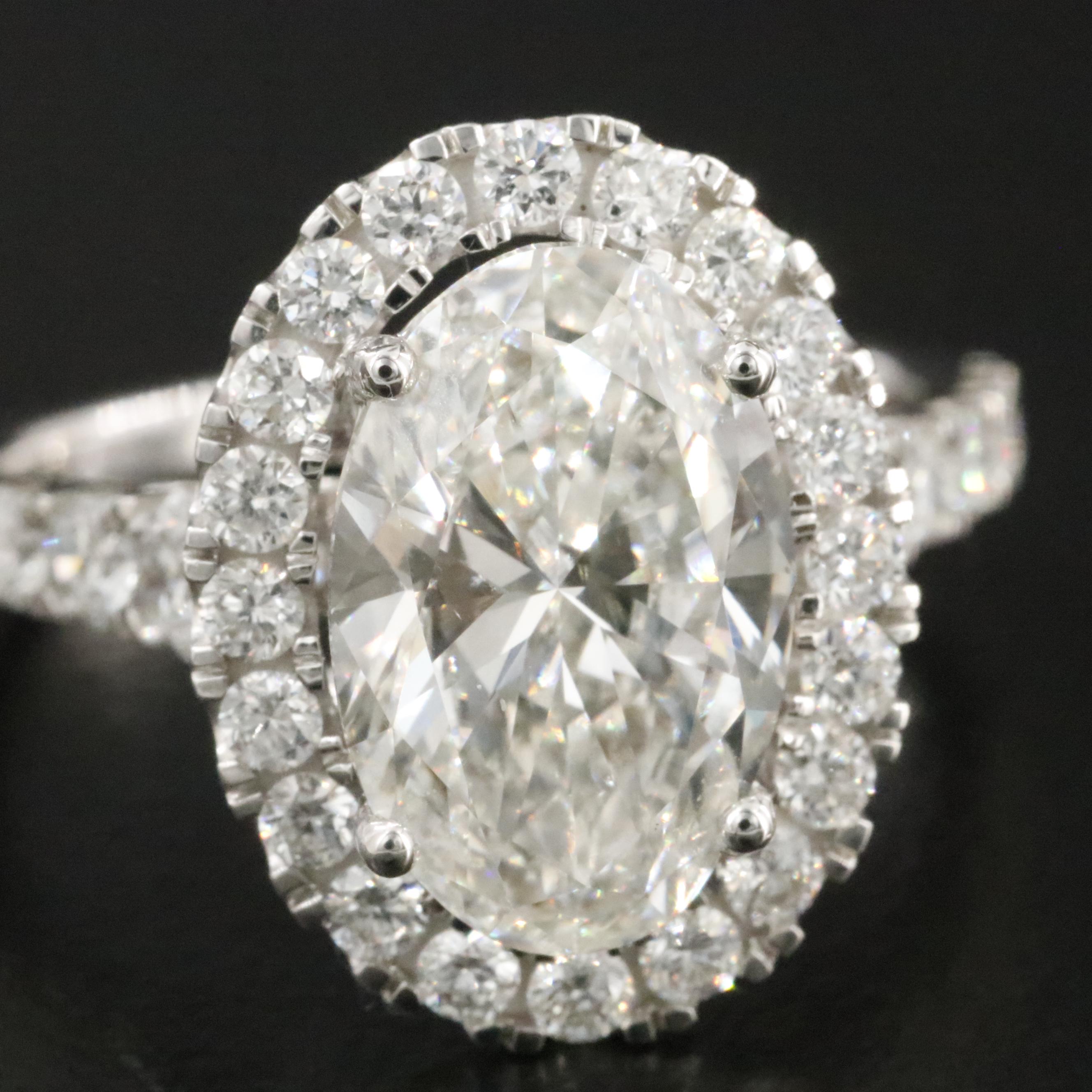 14K 4.52 CTW Lab Grown Diamond Ring