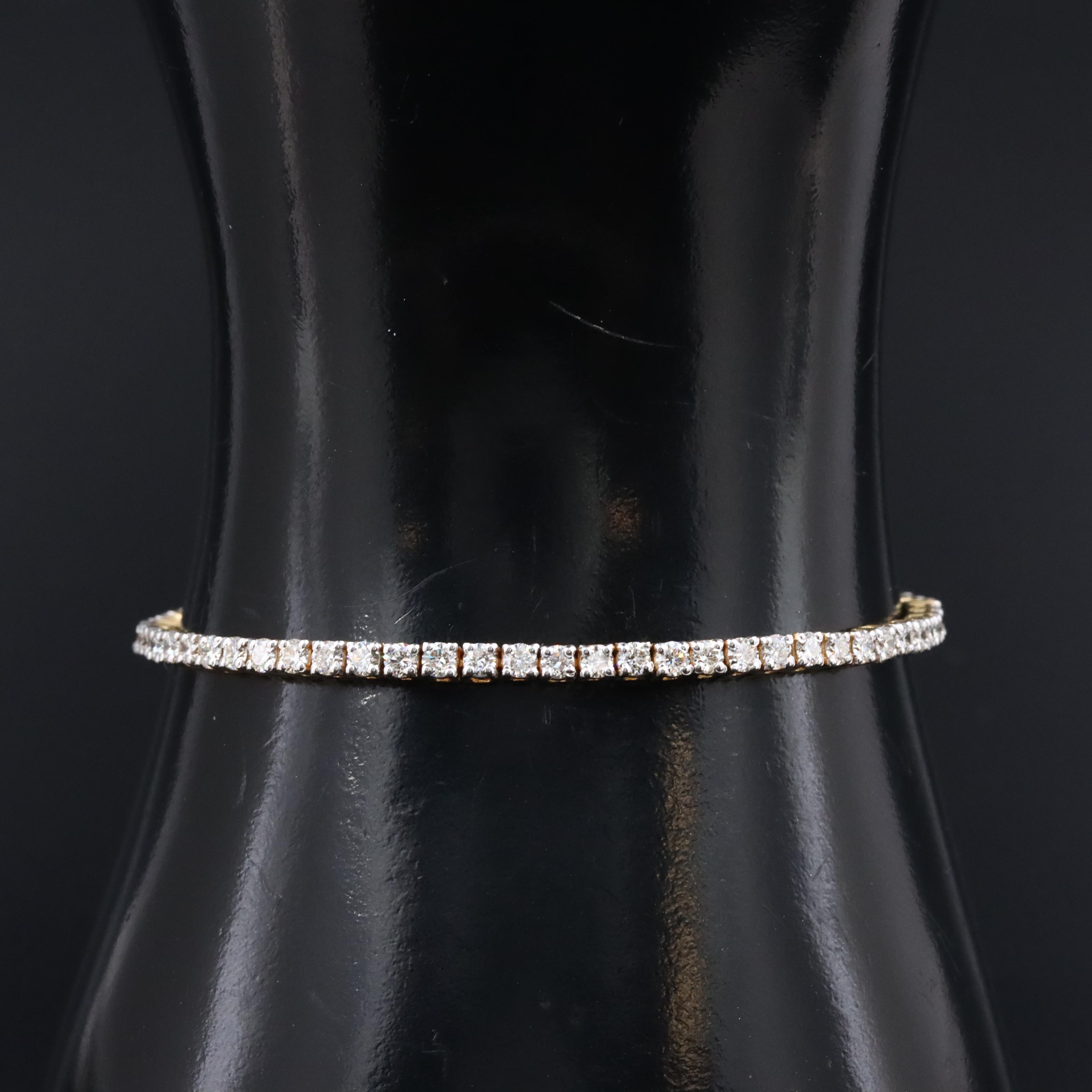 14K 2.82 CTW Diamond Line Bracelet