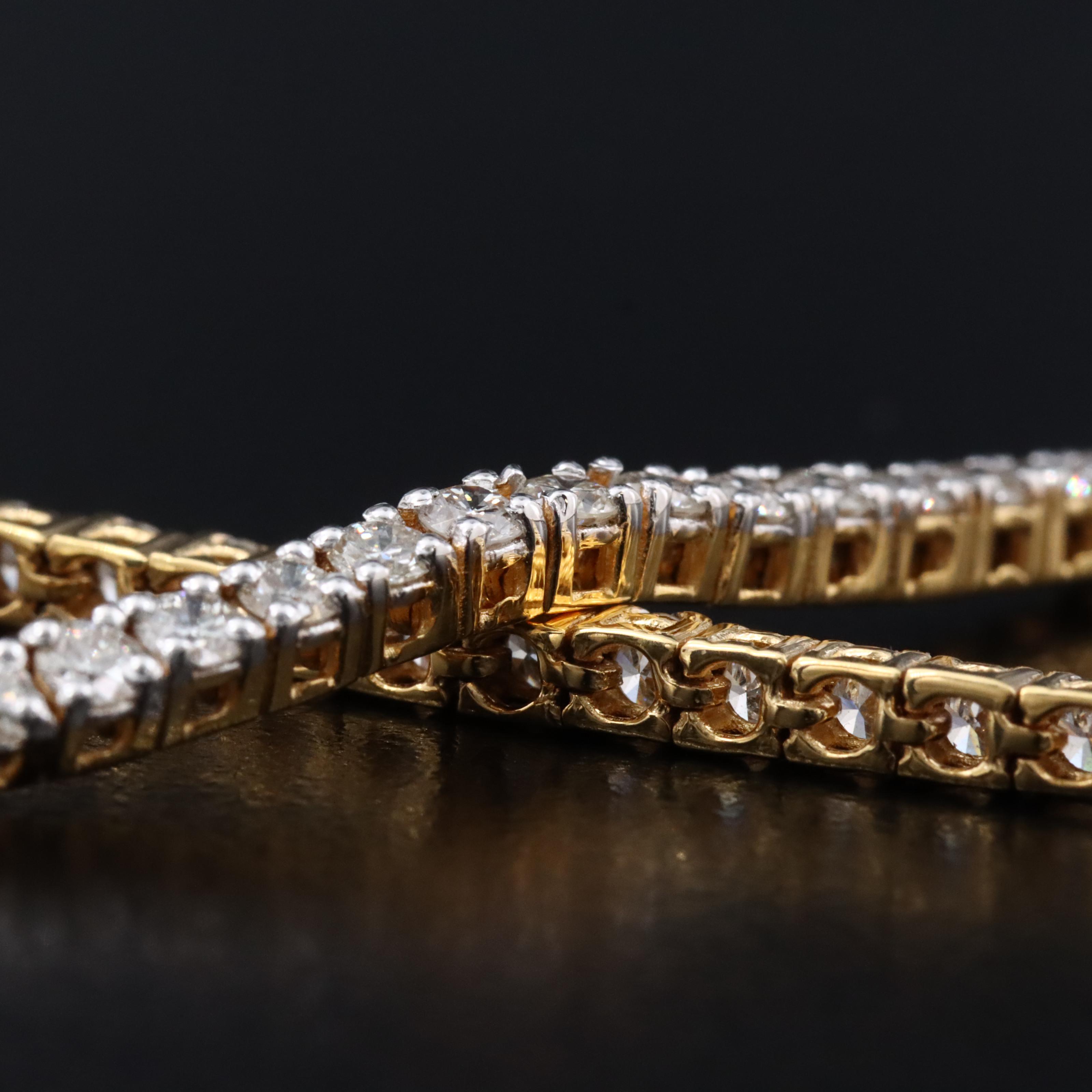 14K 2.82 CTW Diamond Line Bracelet