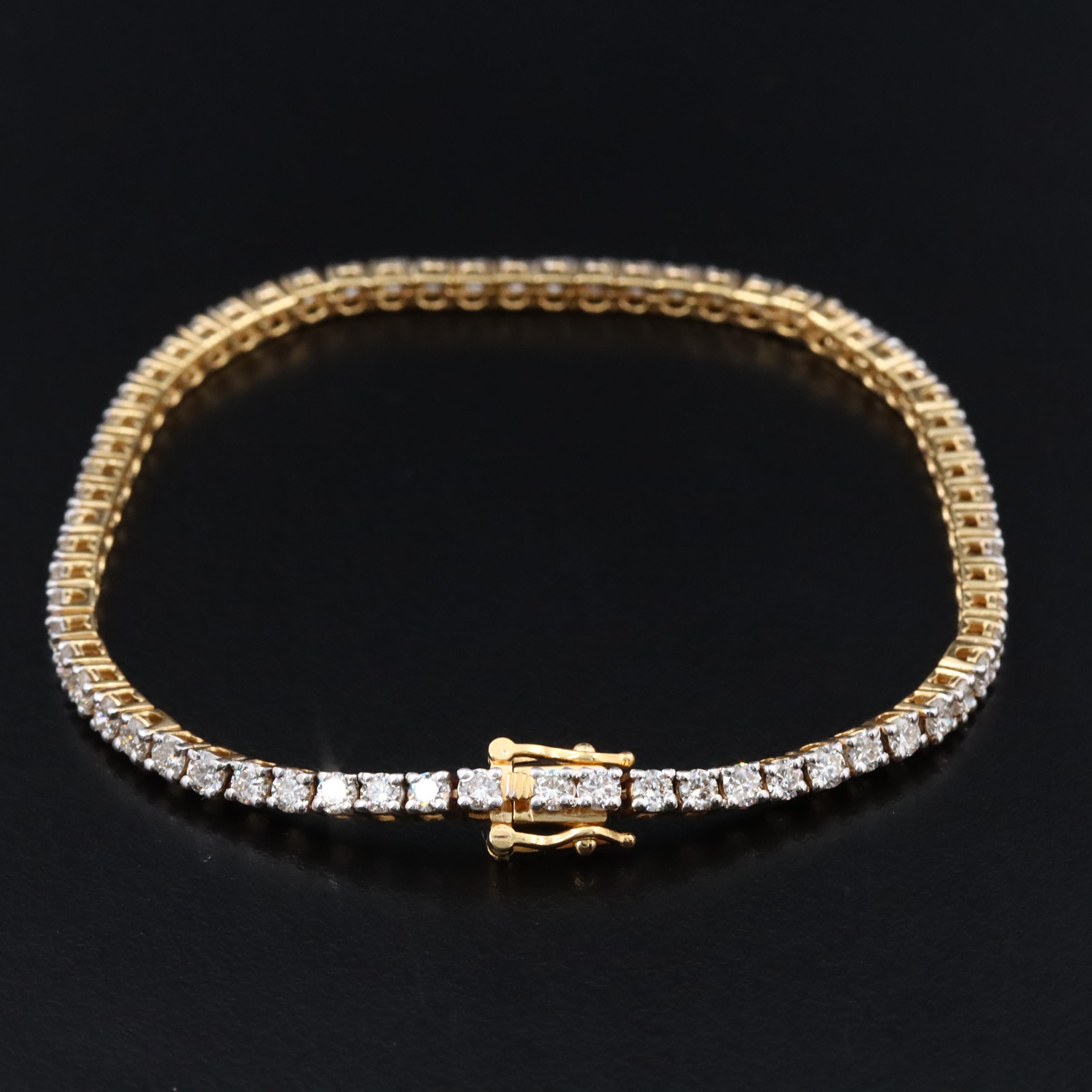 14K 2.82 CTW Diamond Line Bracelet
