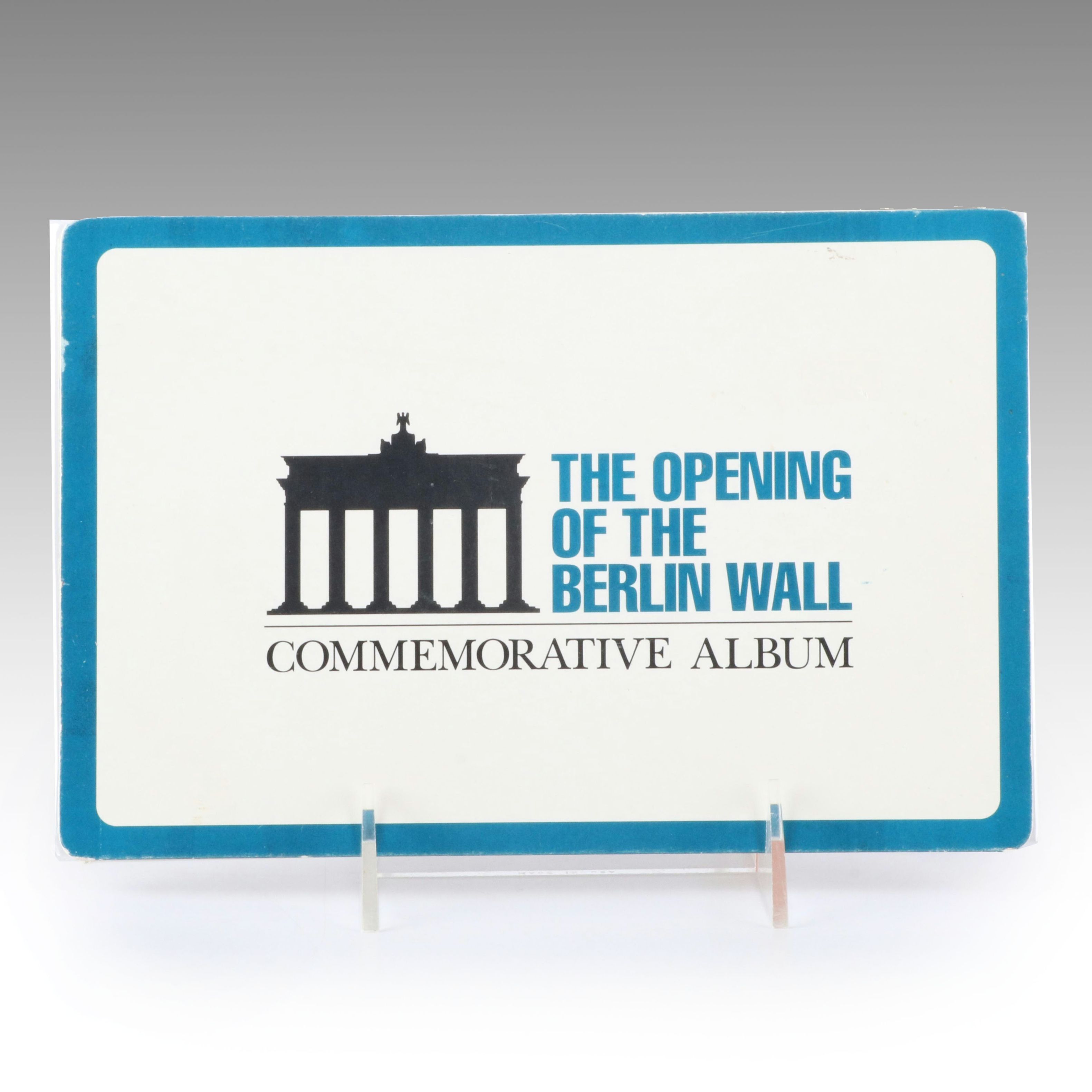 1989 Opening of the Berlin Wall Commemorative Coin and Stamp Set