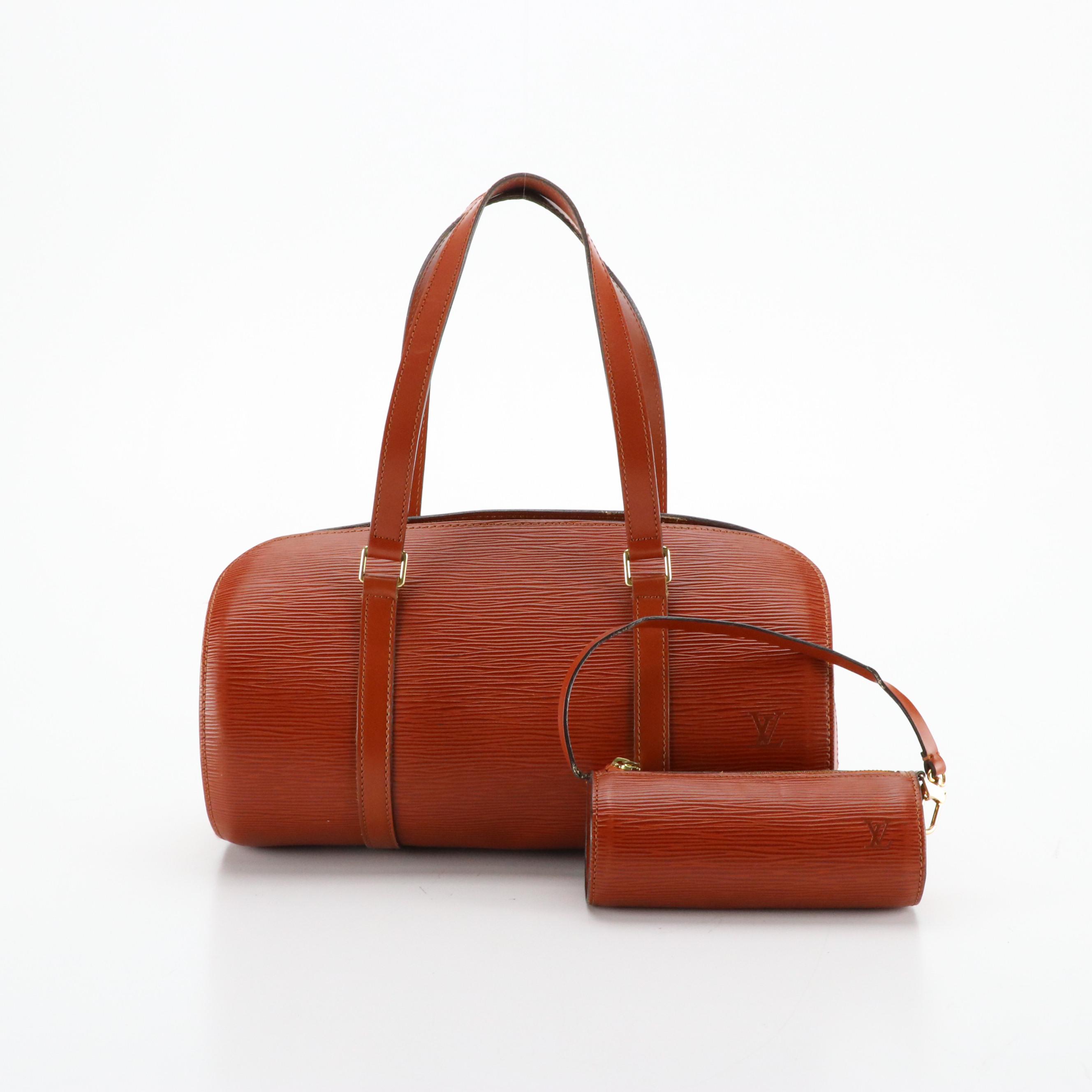 Louis Vuitton Soufflot 30 in Kenyan Fawn Epi Leather with Pouch