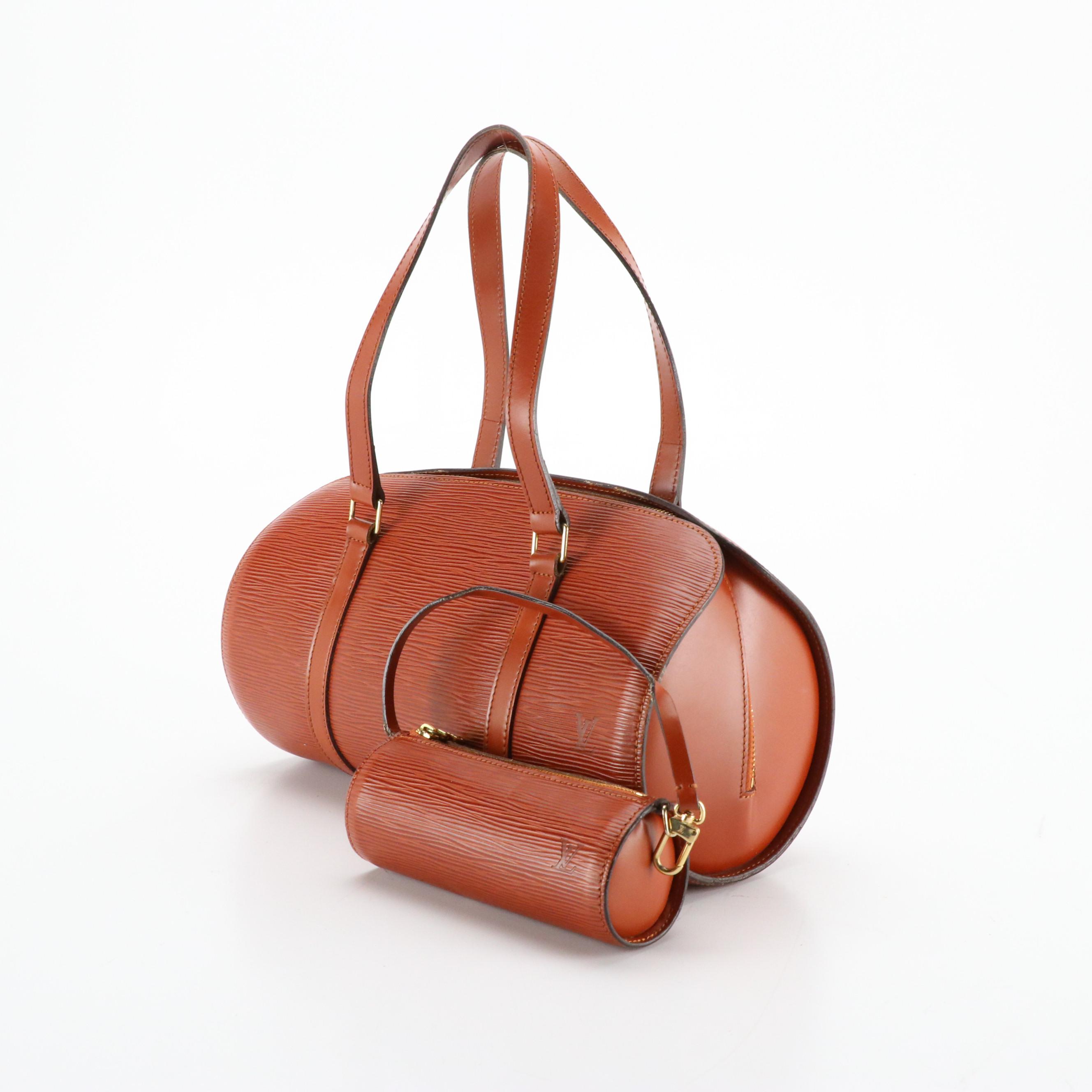 Louis Vuitton Soufflot 30 in Kenyan Fawn Epi Leather with Pouch