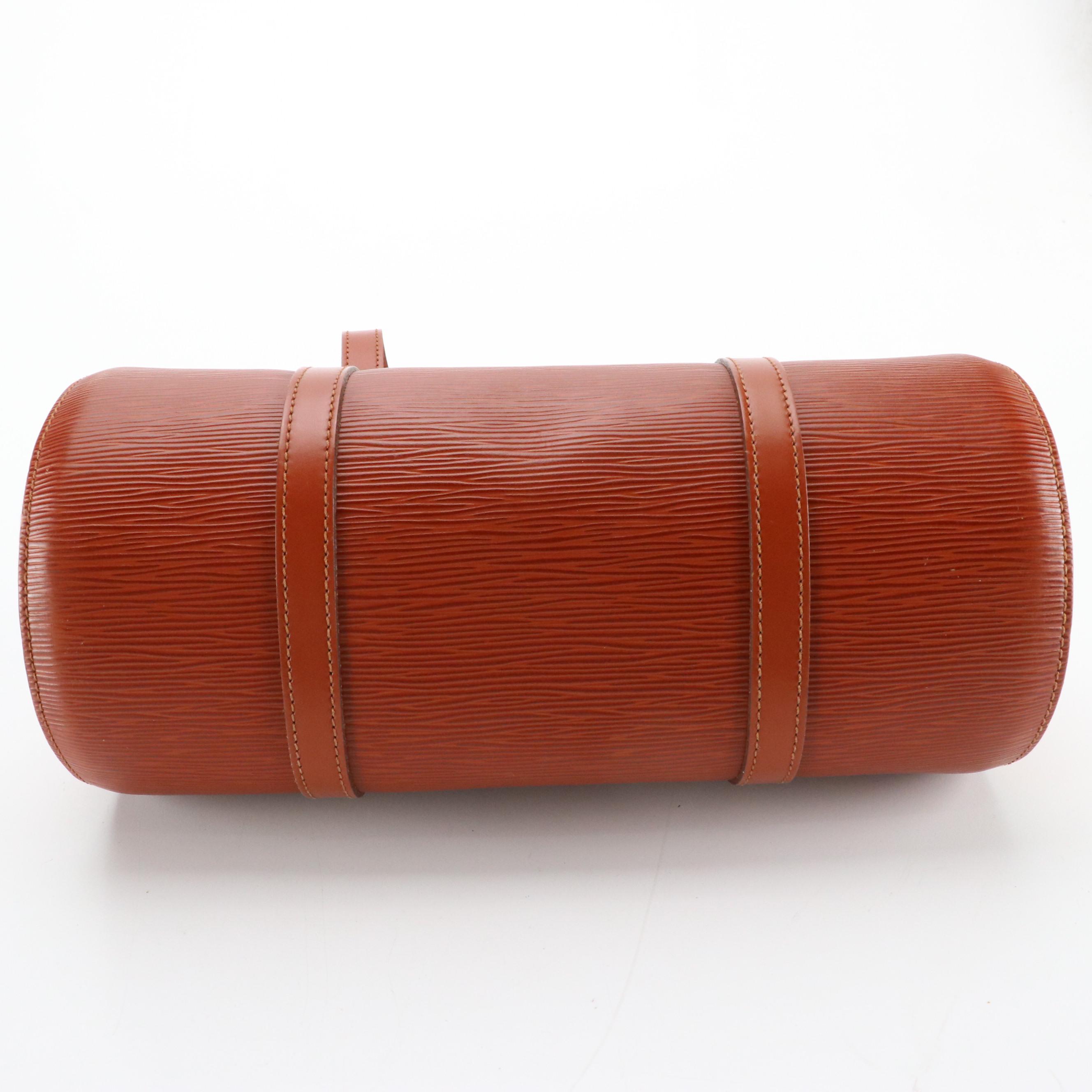 Louis Vuitton Soufflot 30 in Kenyan Fawn Epi Leather with Pouch