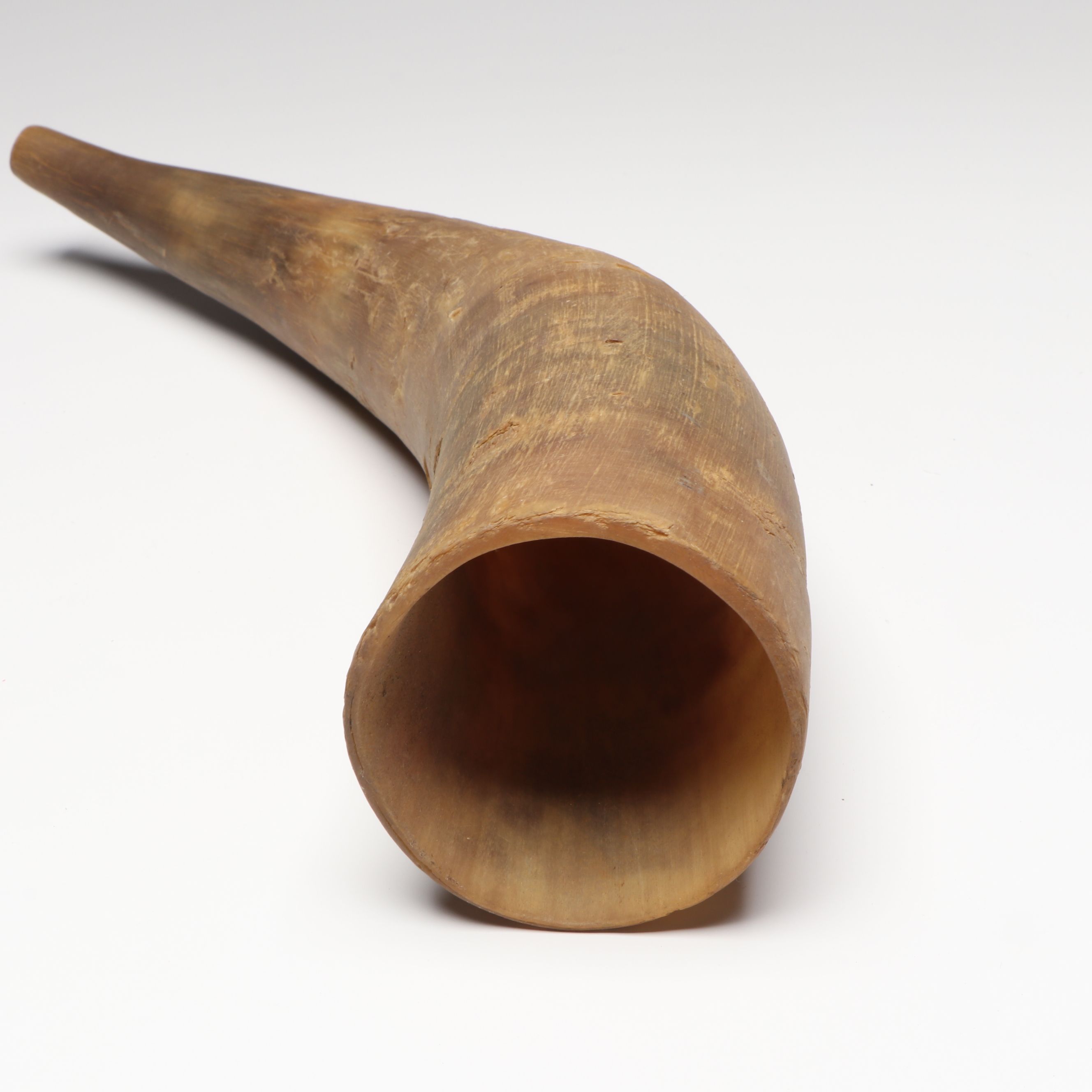 MCM Wood Ball Bookends with Hollowed Horns