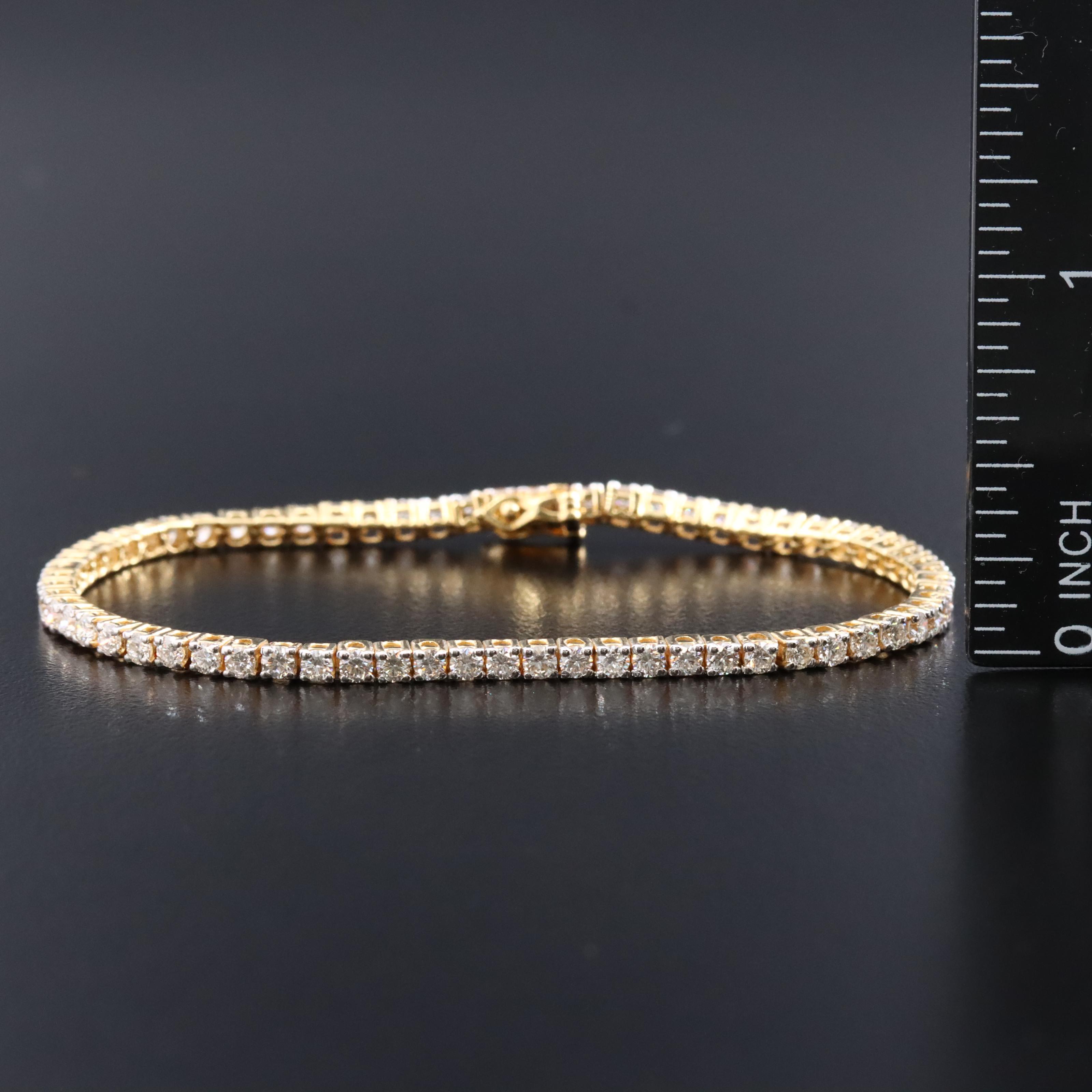 14K 2.81 CTW Diamond Line Bracelet