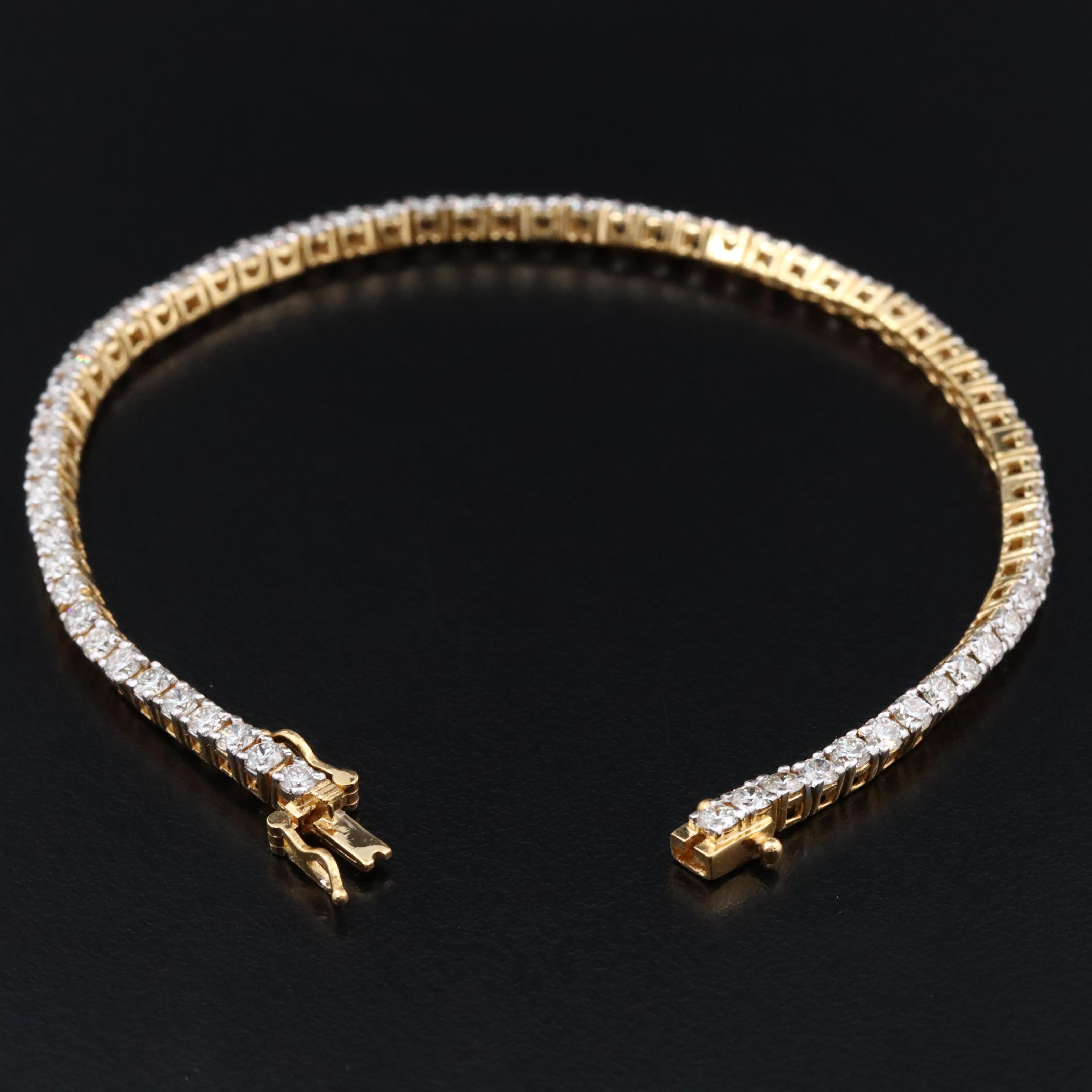 14K 2.81 CTW Diamond Line Bracelet