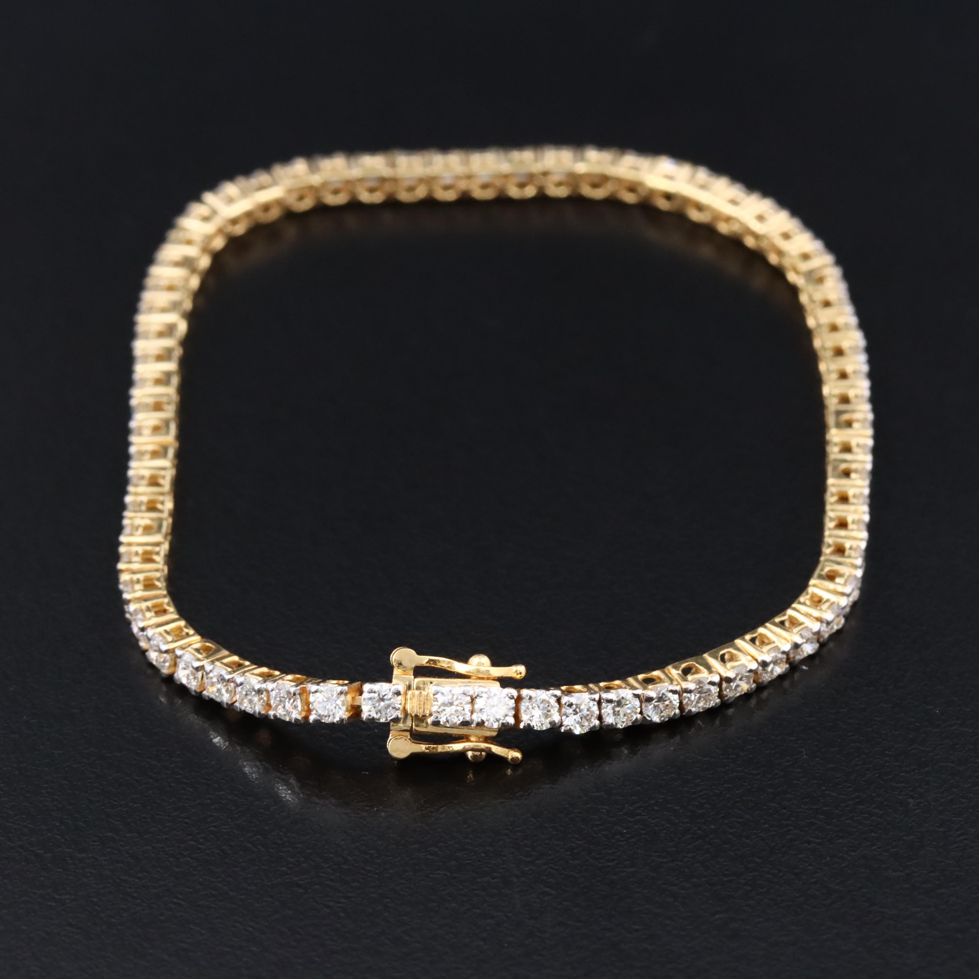 14K 2.81 CTW Diamond Line Bracelet