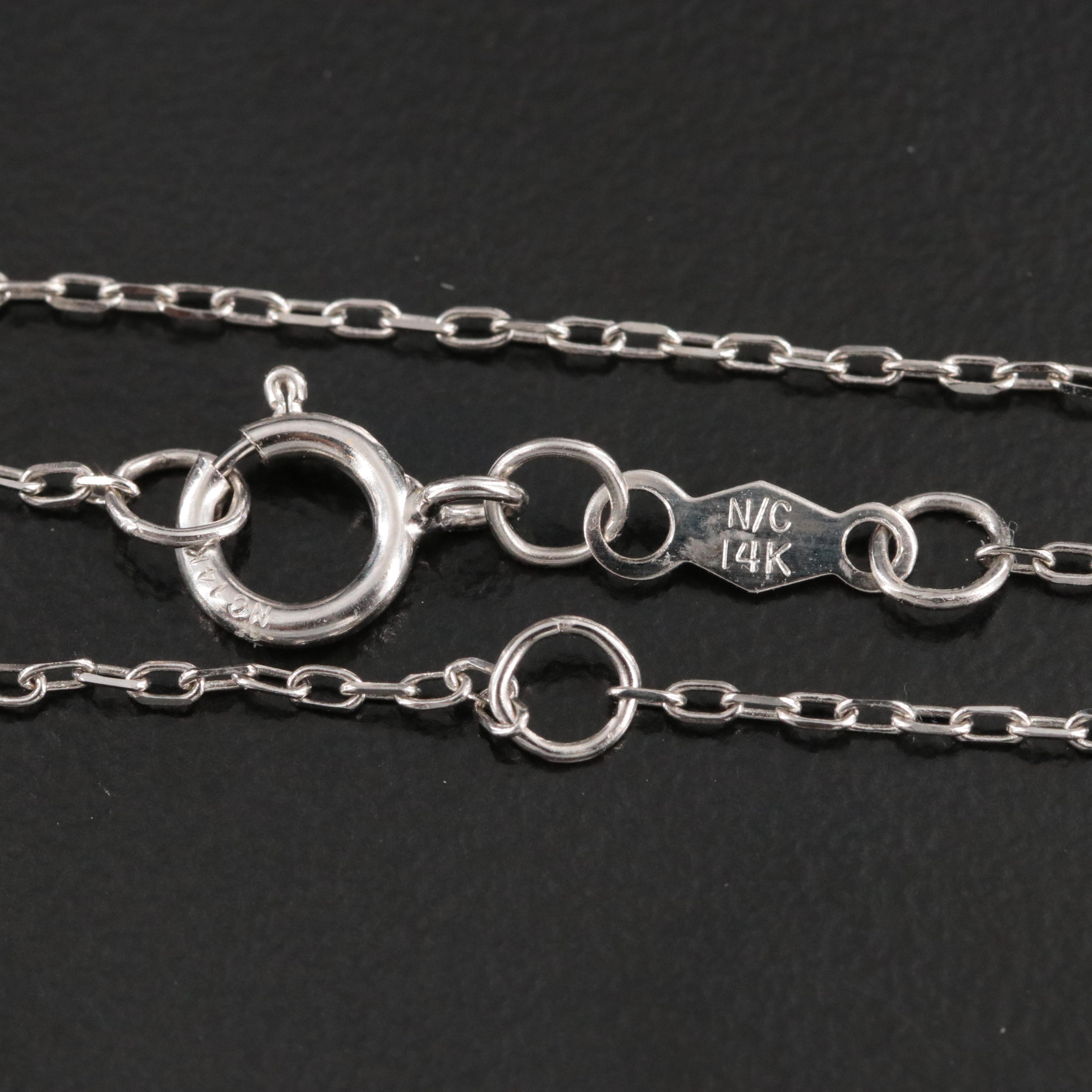 14K 1.00 CTW Lab Grown Diamond Pendant Necklace