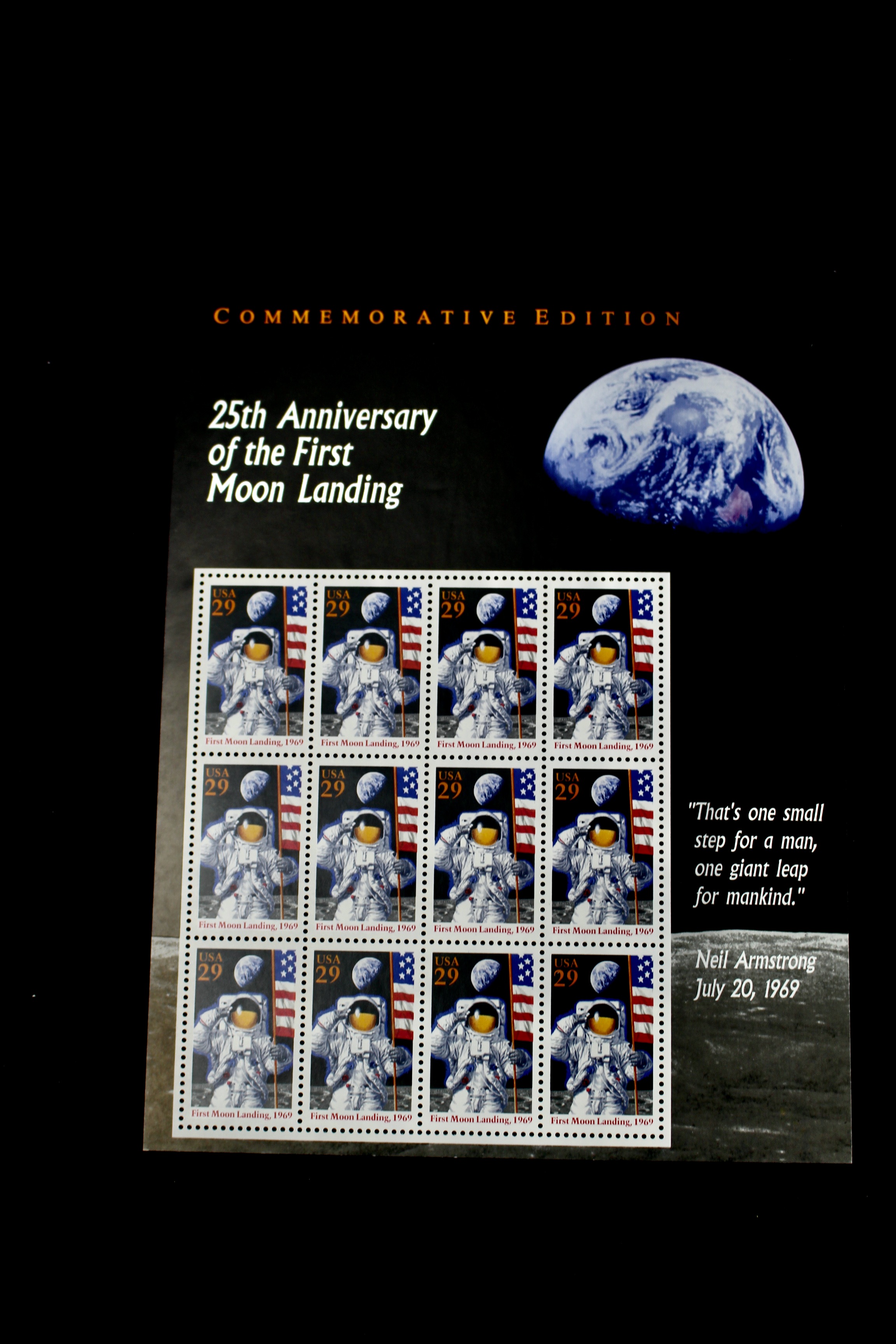 Eighteen Miniature U.S. Postage Stamp Sheets, Mint Condition