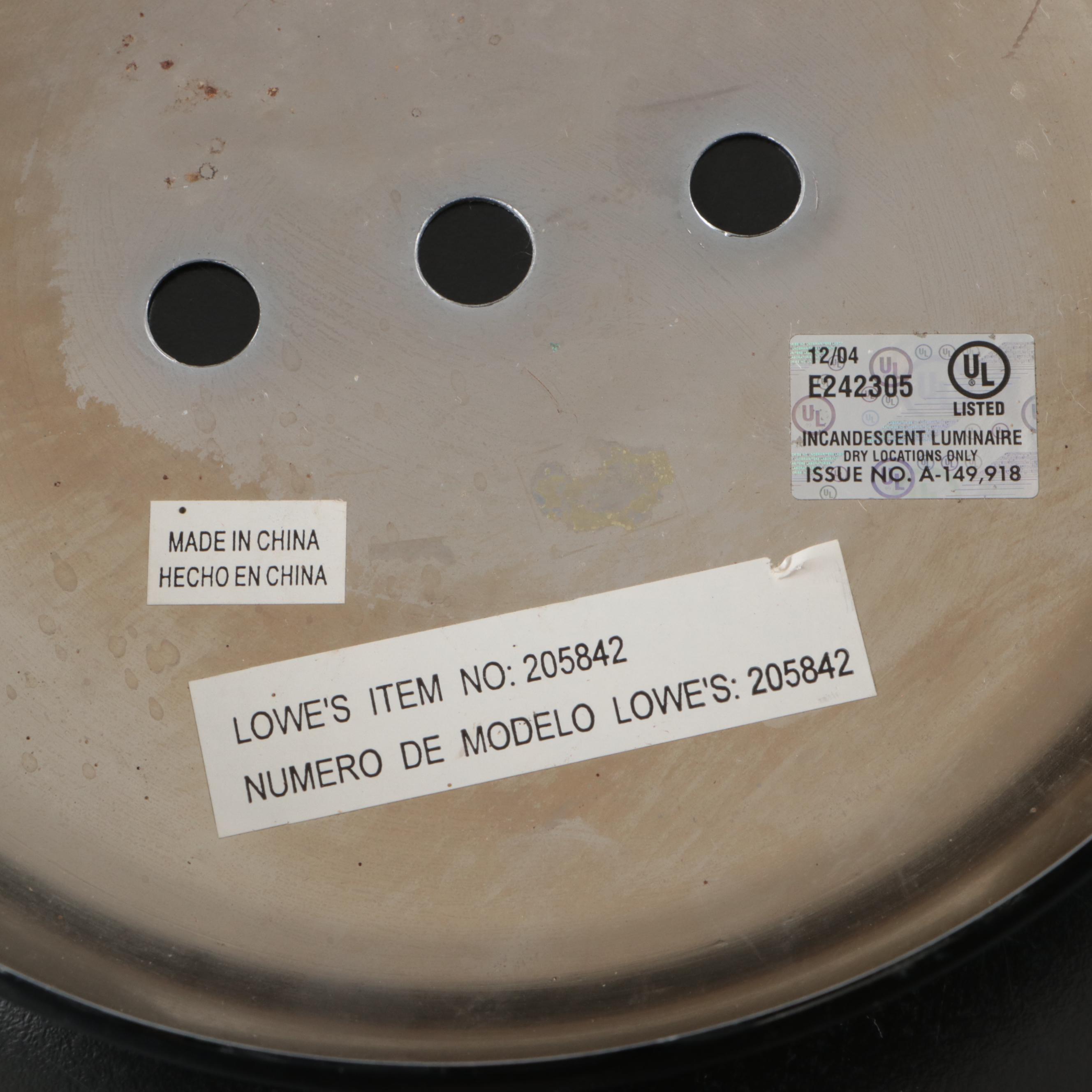 Art Deco Style Glass and Acrylic Biplane Ceiling Pendant Light, 2004