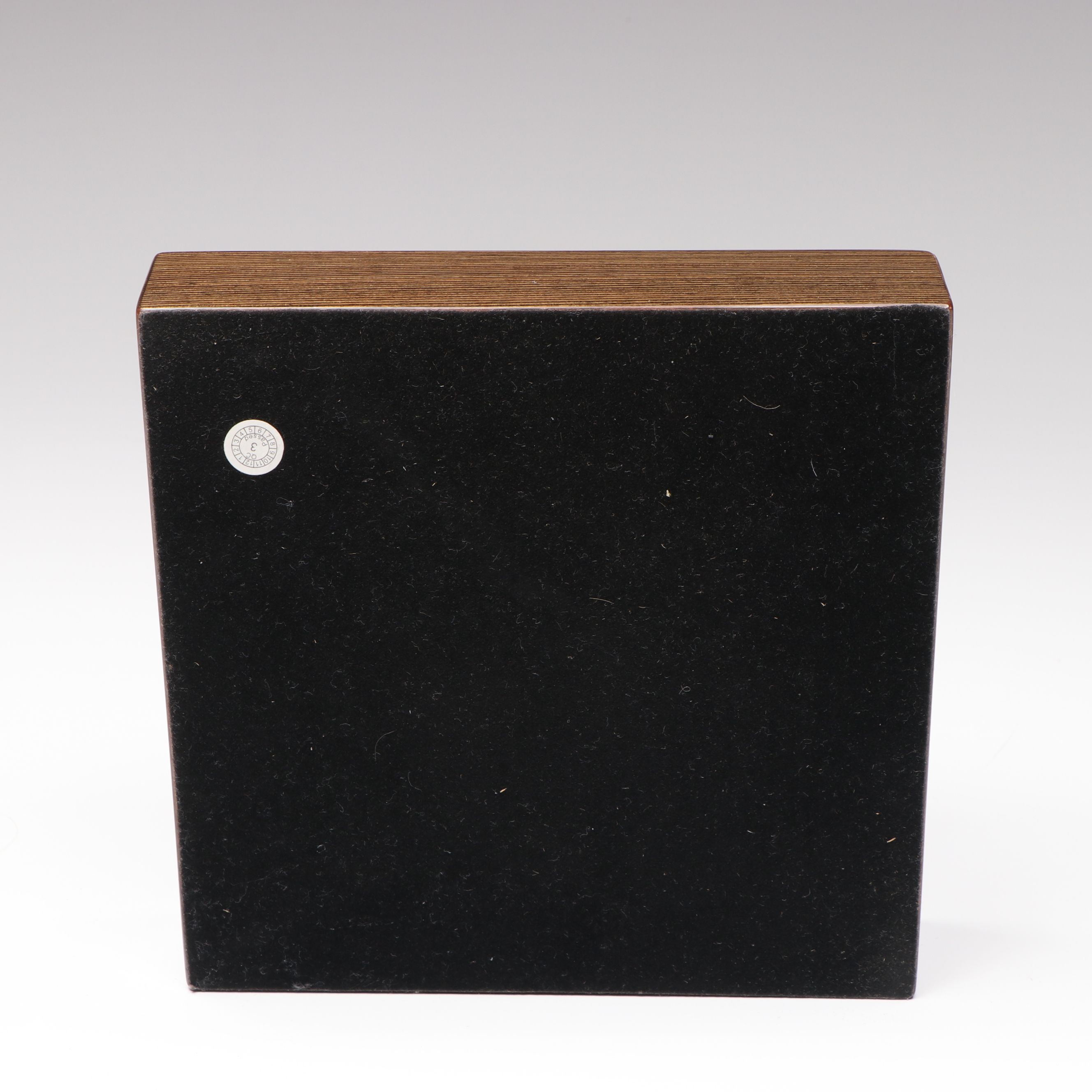 MCM Style Lacquerware and Glass Ashtray with Tray and Cohiba Metal Humidor