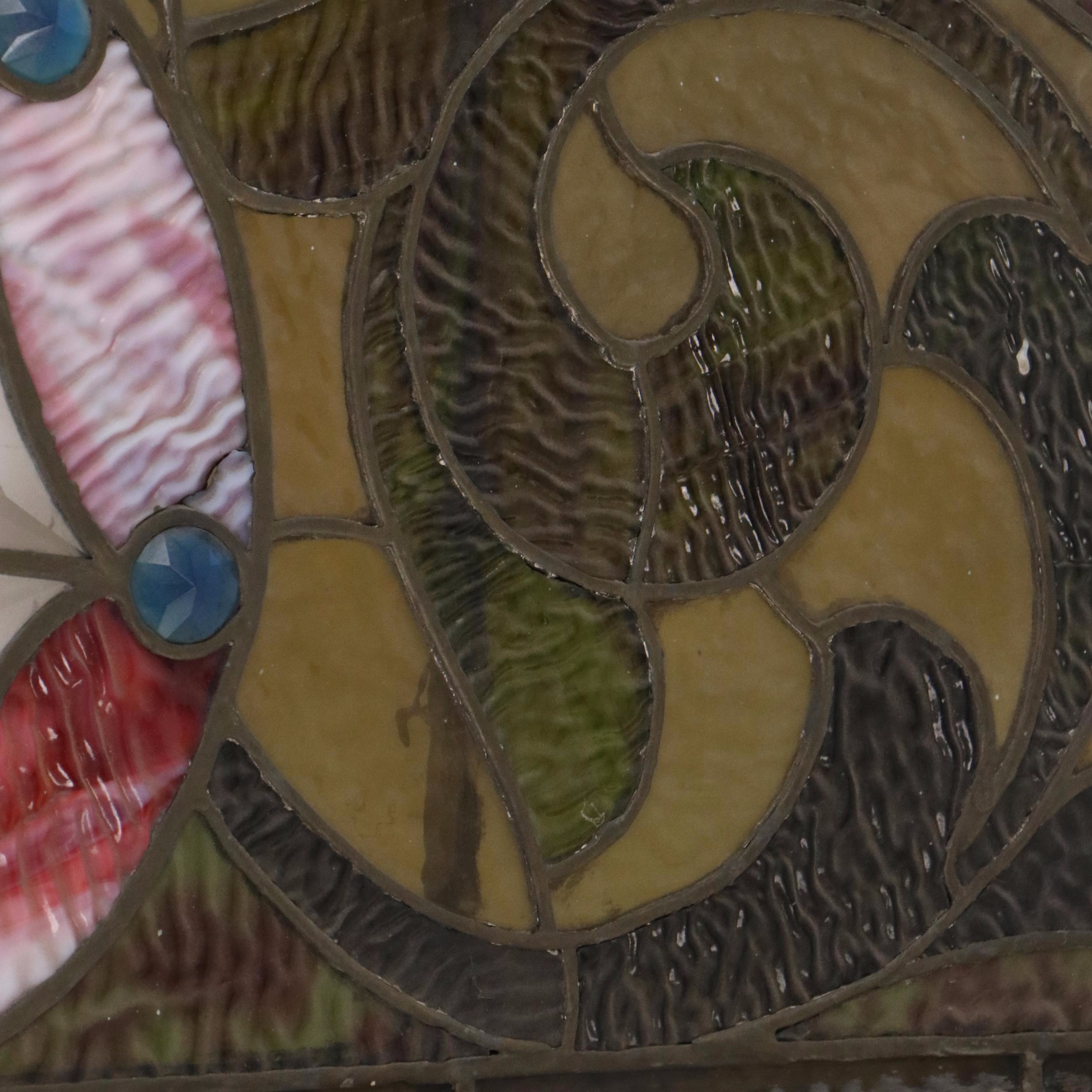 Stained Glass Hanging Window Panel