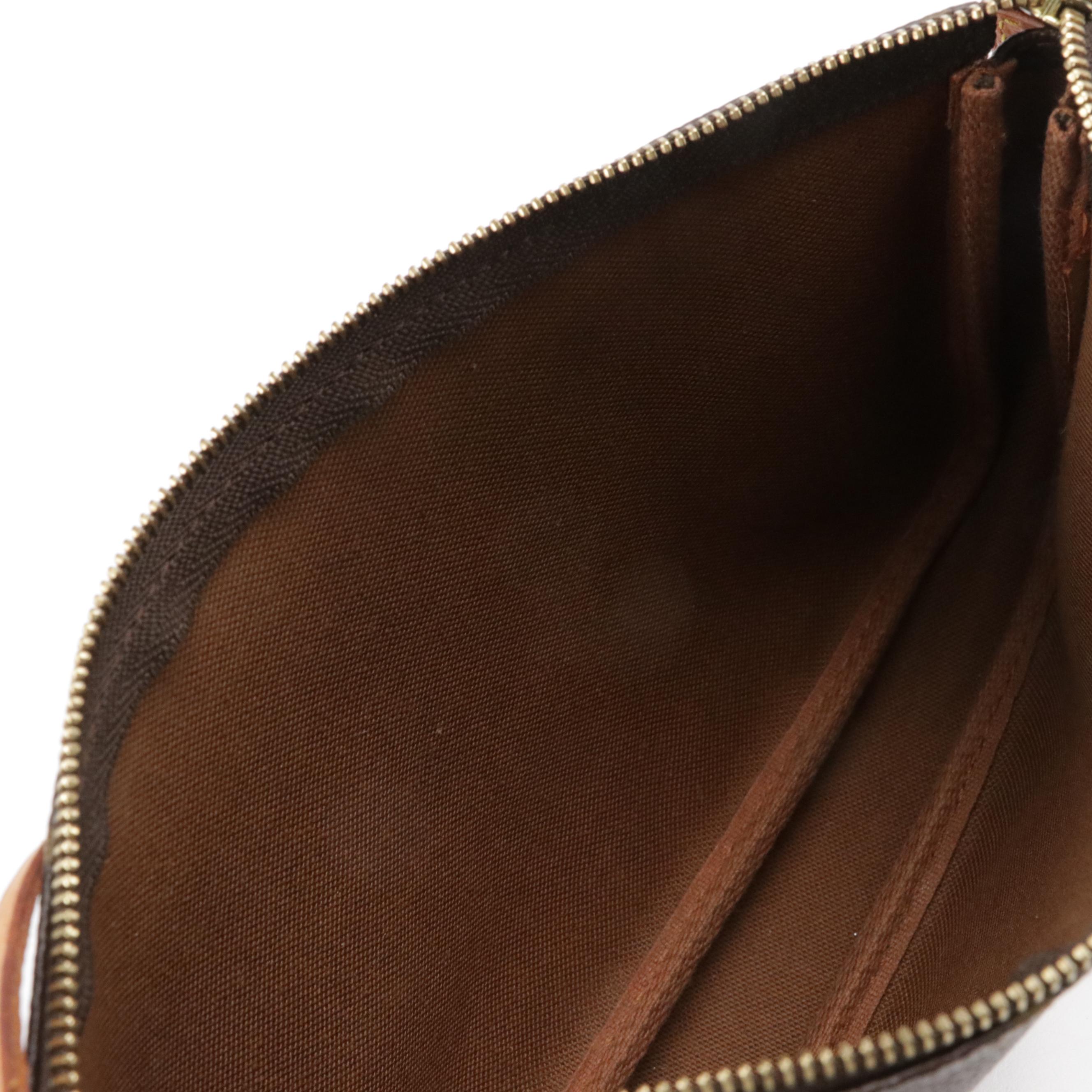 Louis Vuitton Pochette Accessoires Bag in Monogram Canvas and Leather Trim