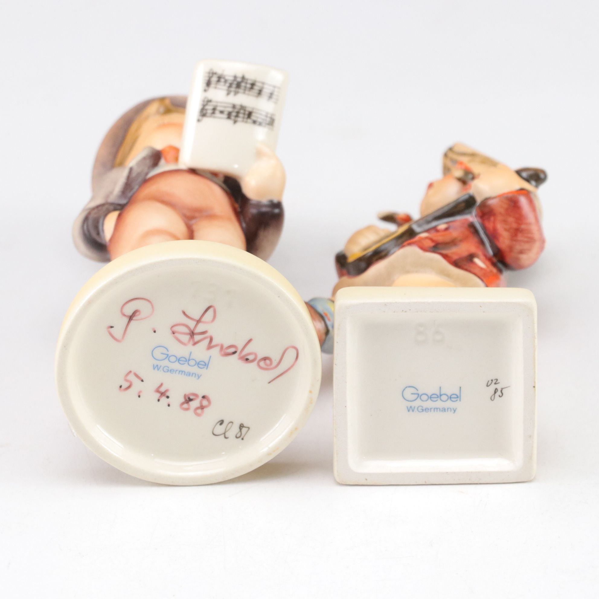 Goebel "Street Singer" and Other Porcelain Hummel Figurines