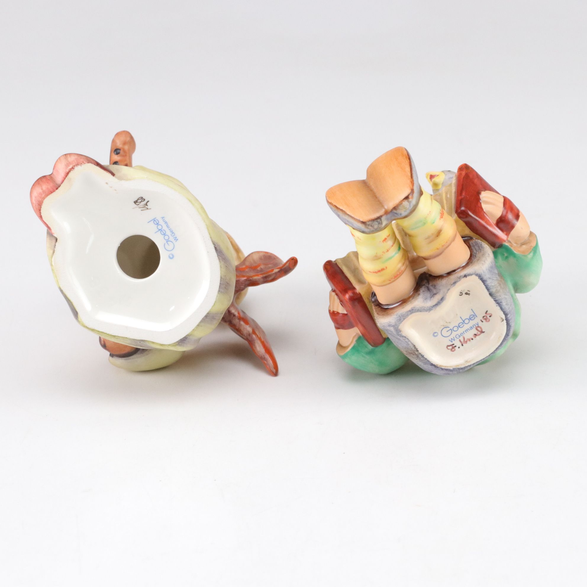 Goebel "Street Singer" and Other Porcelain Hummel Figurines