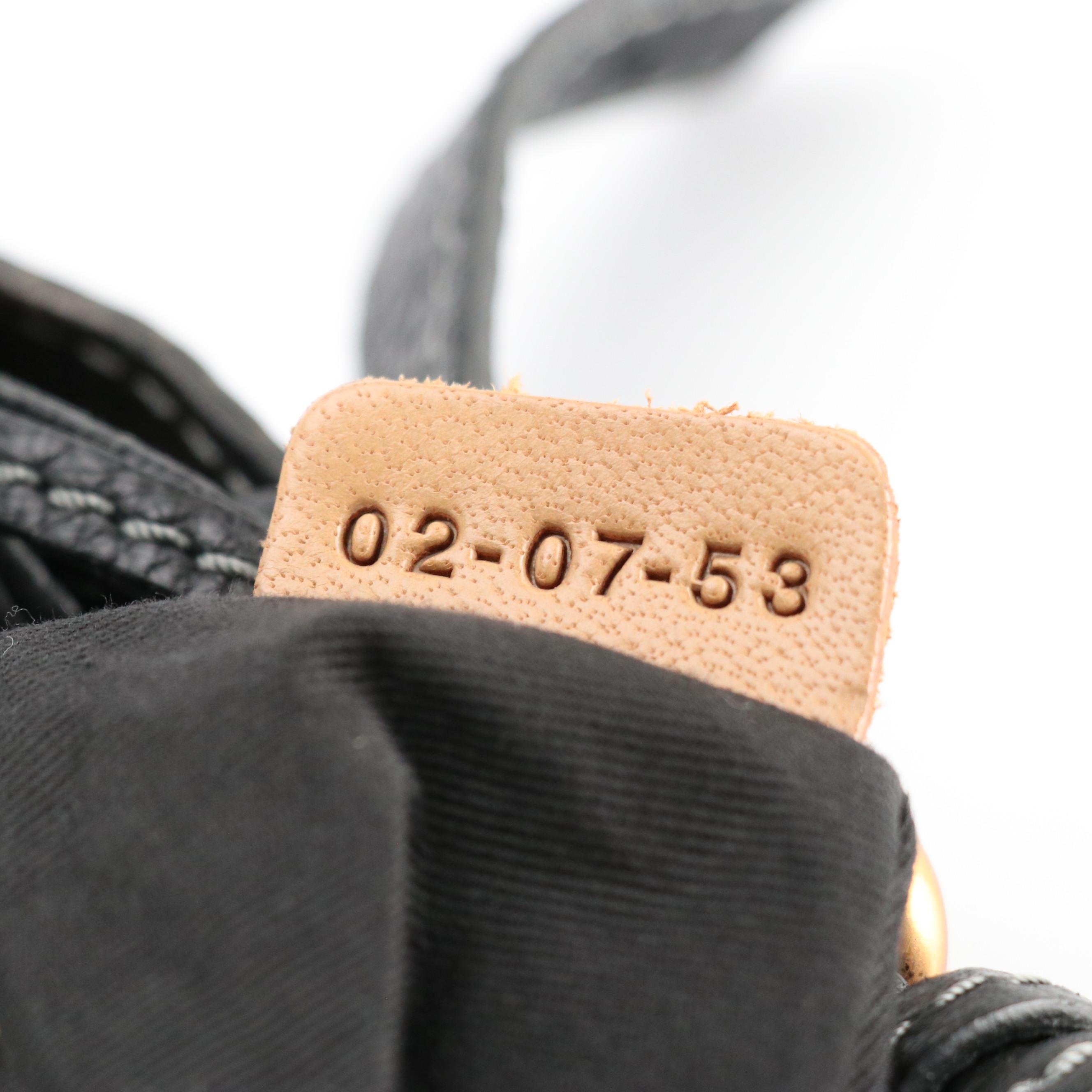 Chloé Paddington Hobo Shoulder Bag in Black Grained Calfskin Leather