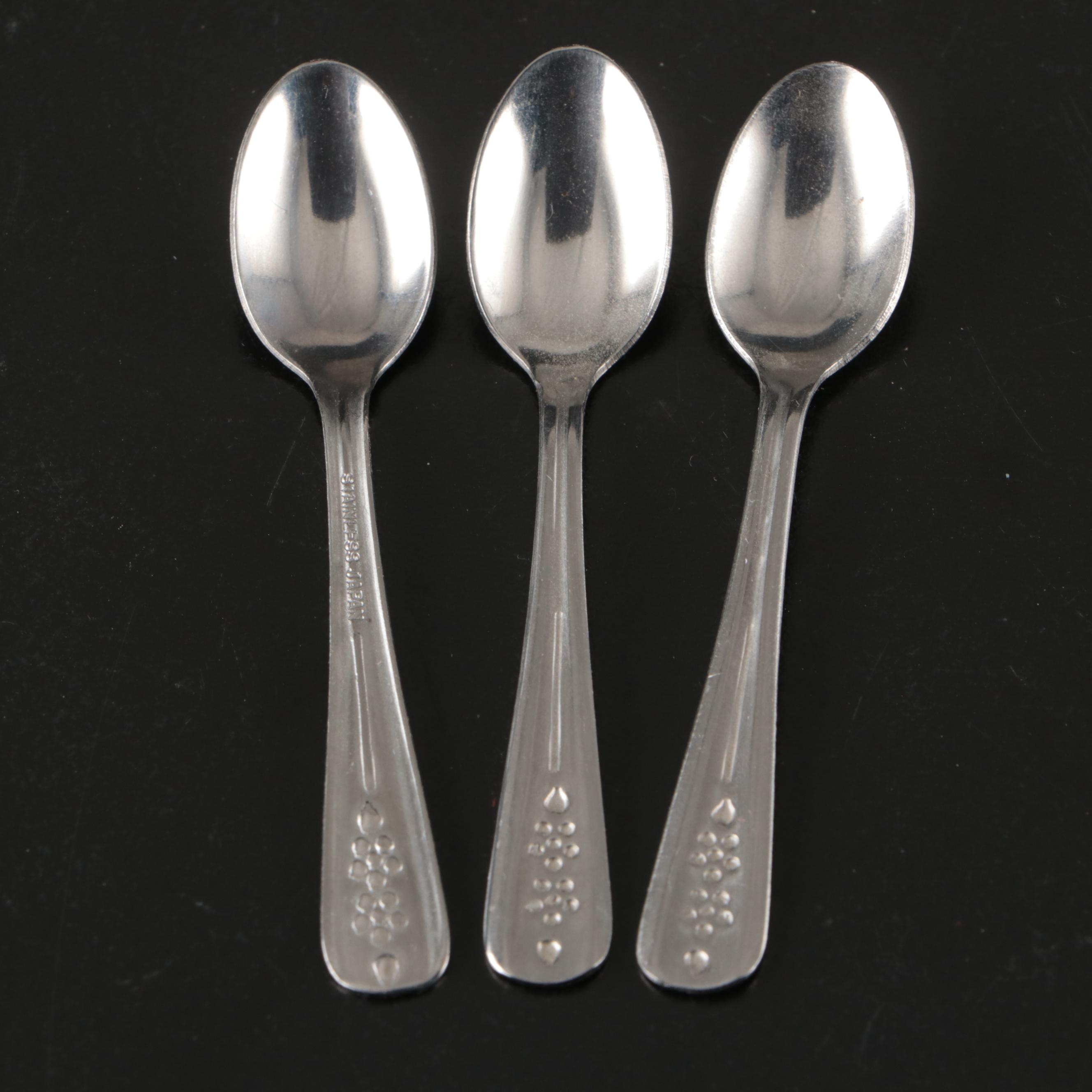 Ceramic Toy Tea Service with Crocheted Place Settings and Tablecloth