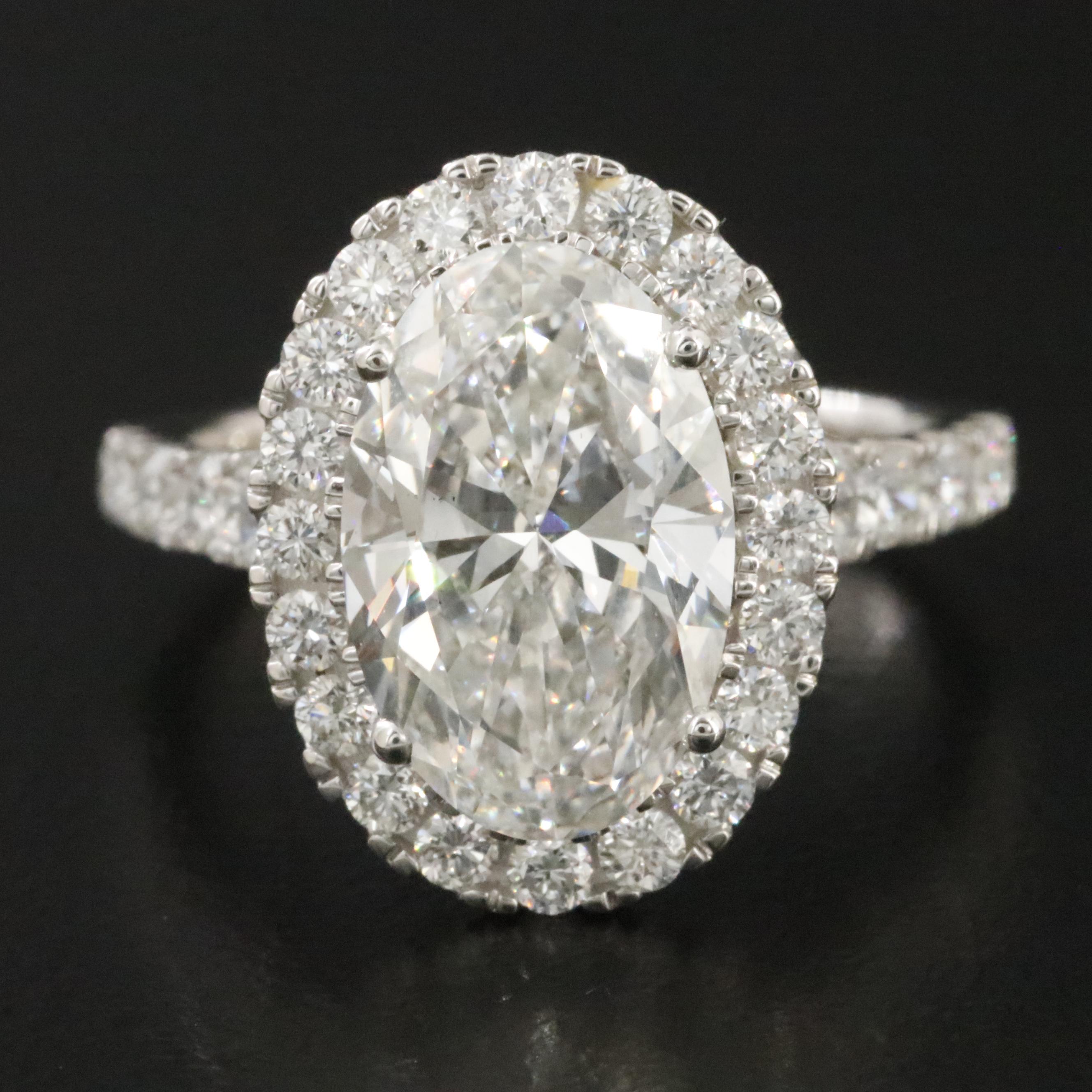 14K 4.98 CTW Lab Grown Diamond Ring