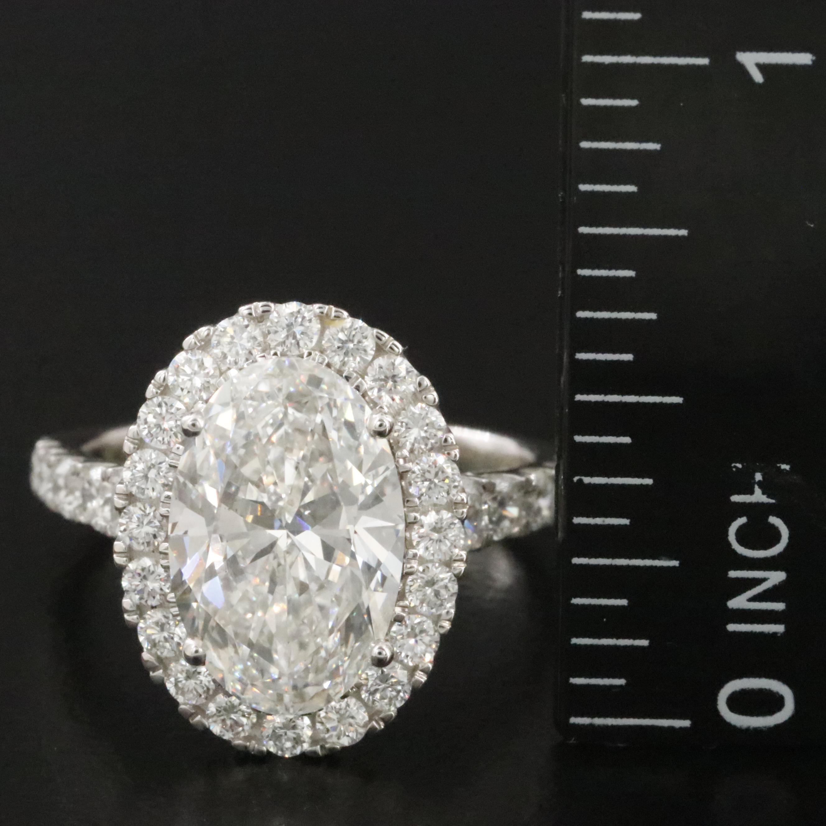 14K 4.98 CTW Lab Grown Diamond Ring
